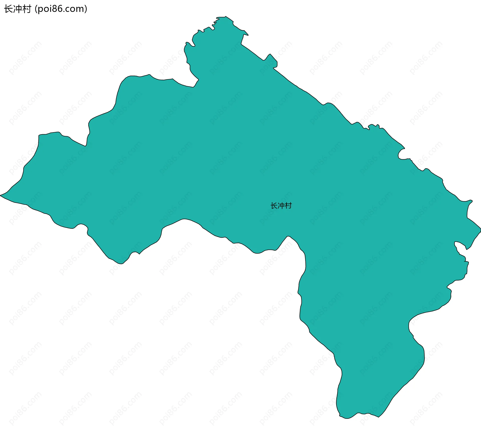 长冲村边界地图