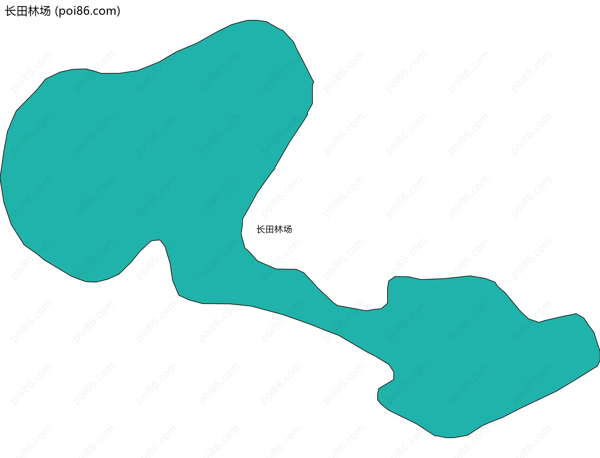 长田林场边界地图