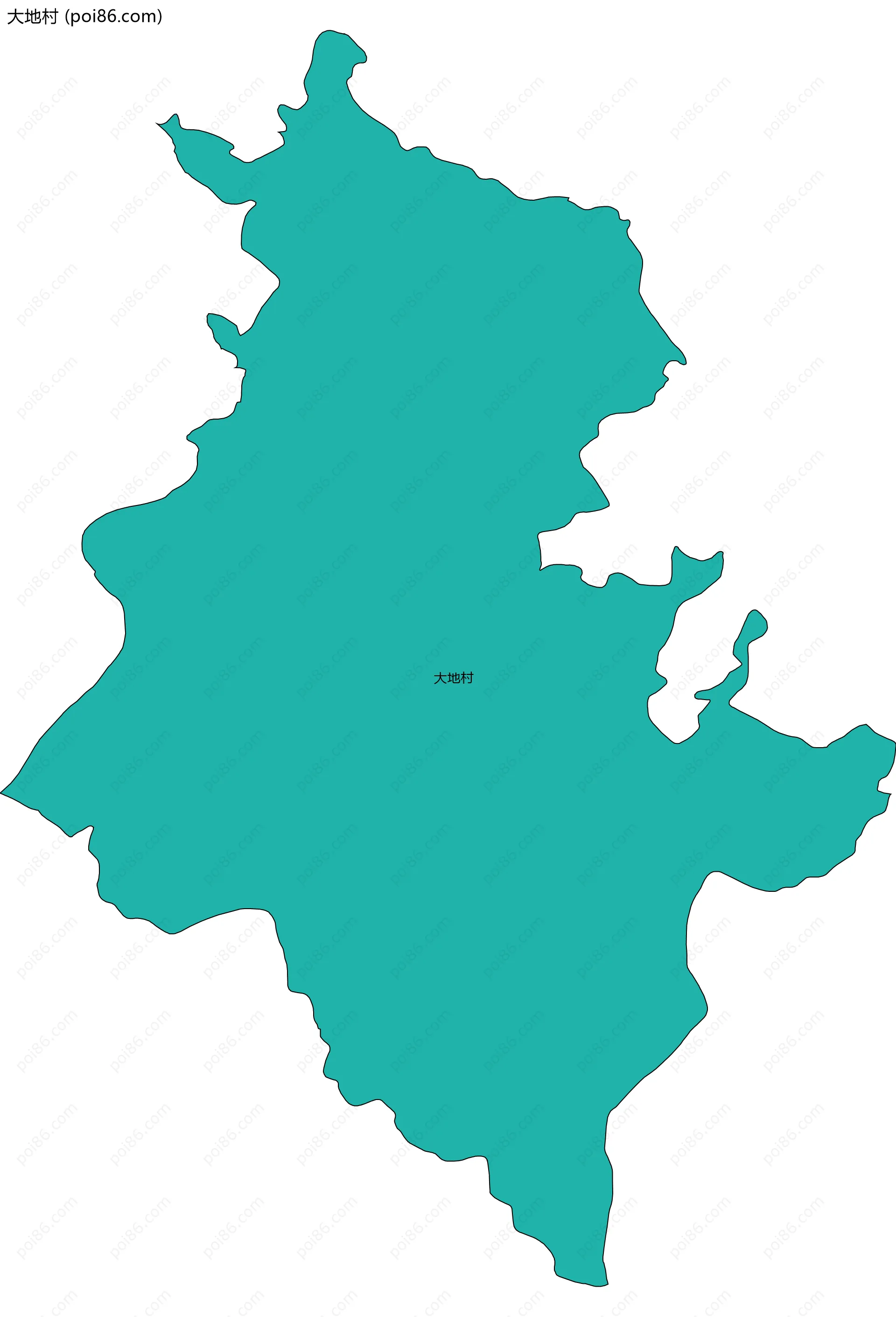 大地村边界地图