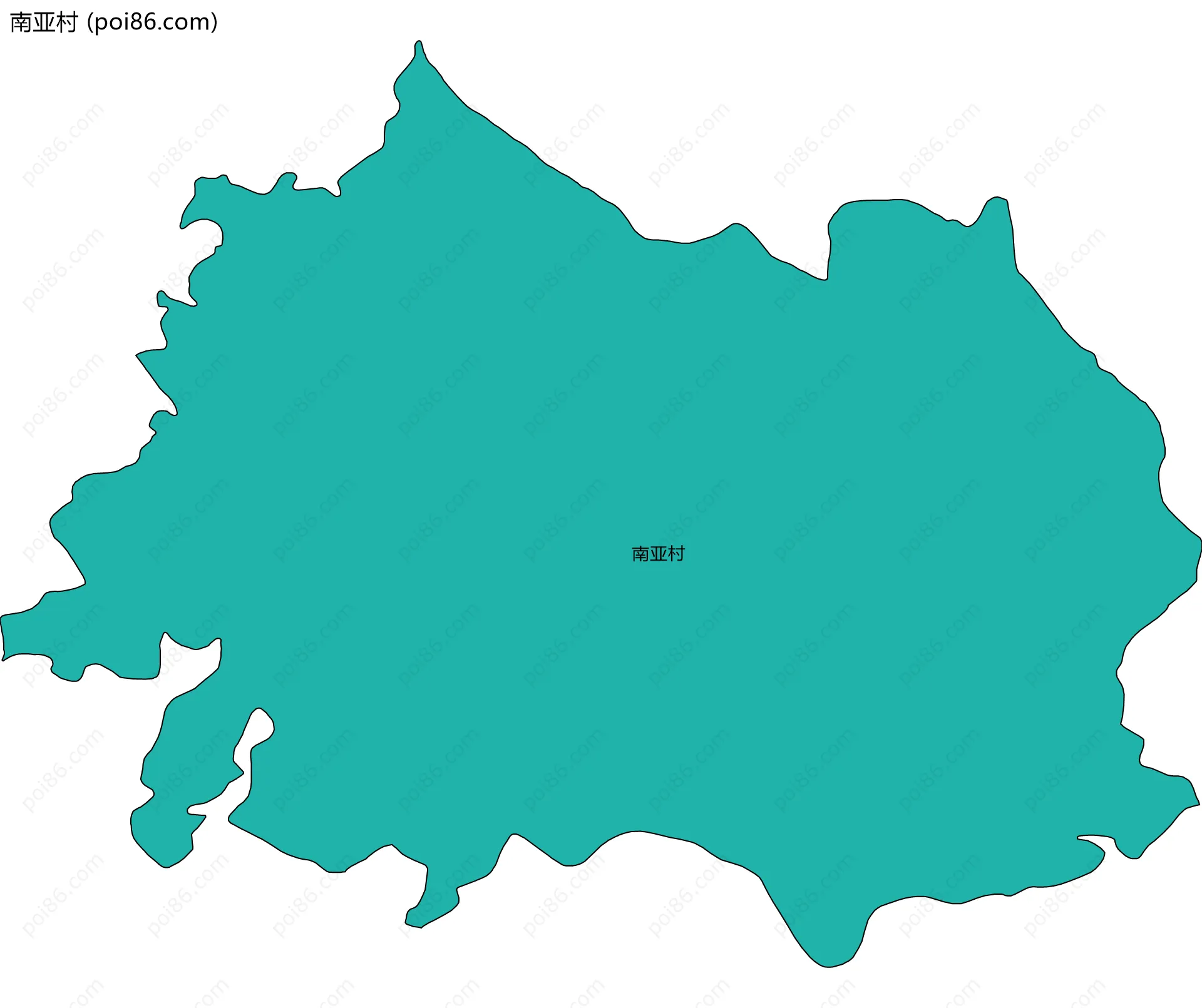南亚村边界地图