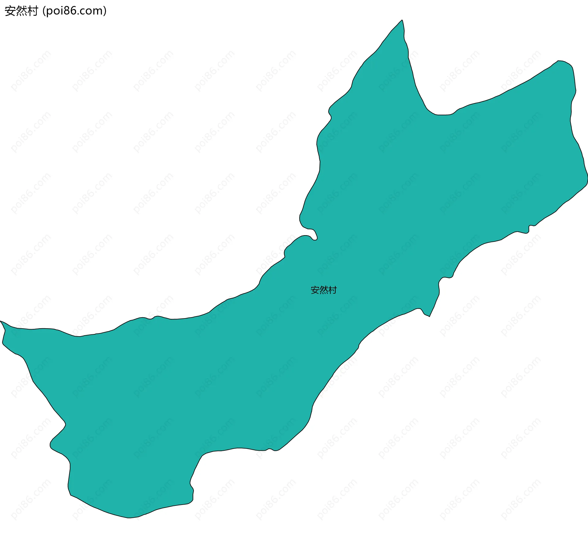 安然村边界地图