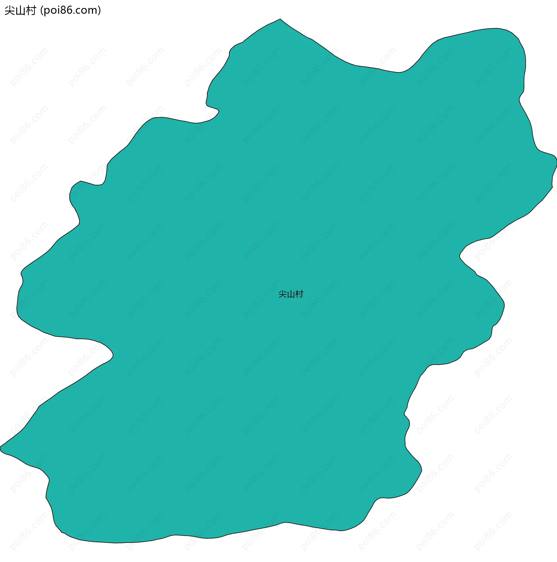 尖山村边界地图