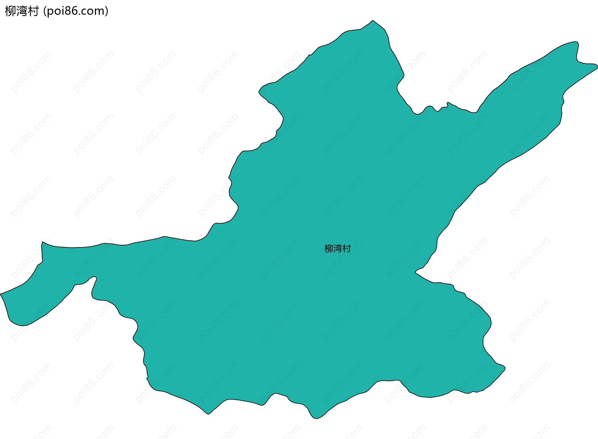 柳湾村边界地图