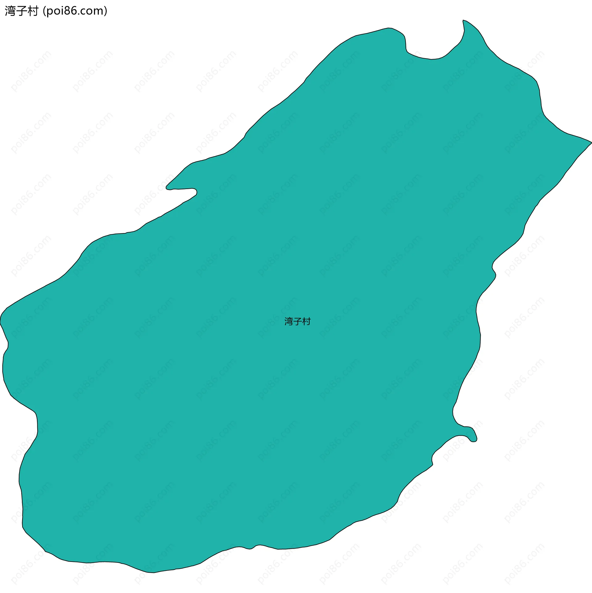 湾子村边界地图