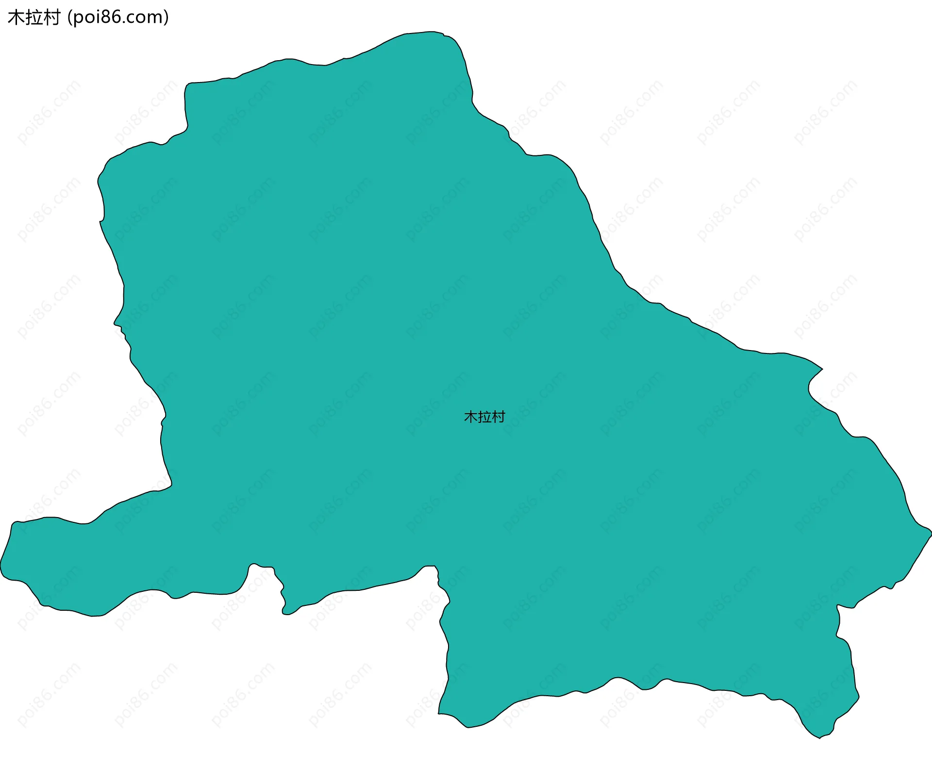 木拉村边界地图