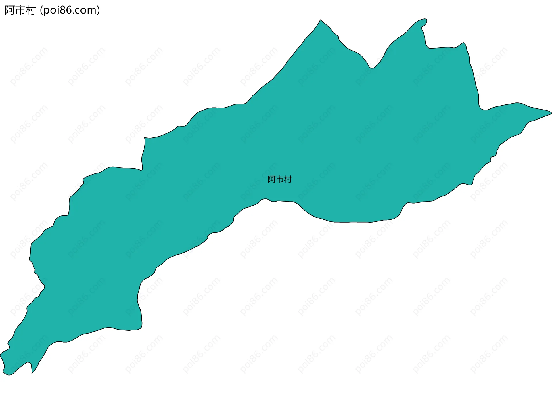 阿市村边界地图