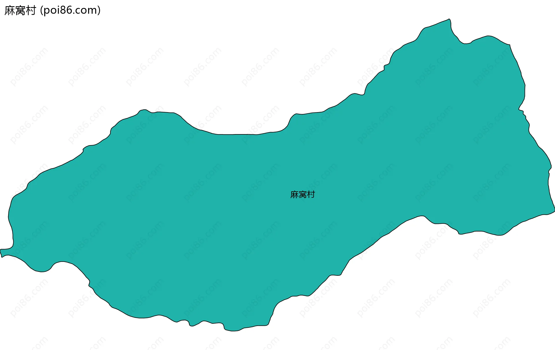 麻窝村边界地图