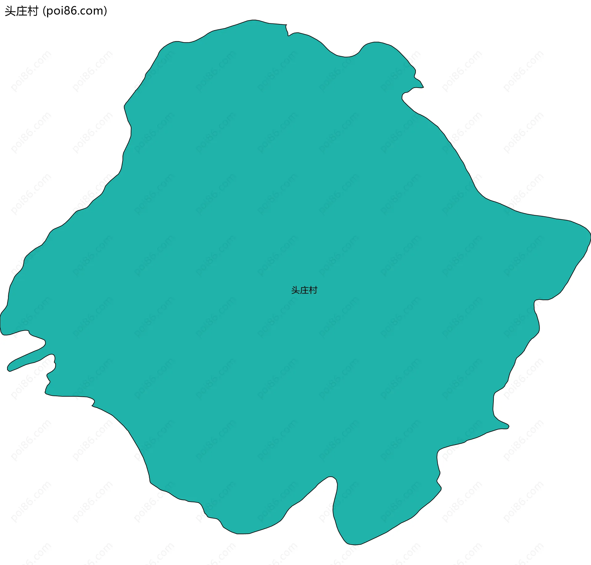 头庄村边界地图