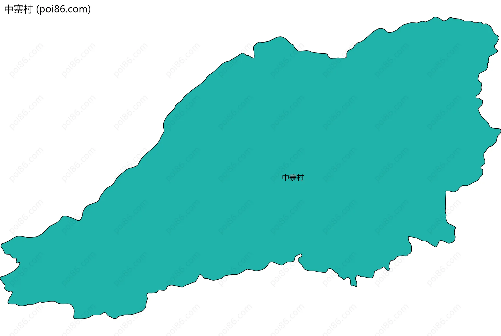 中寨村边界地图
