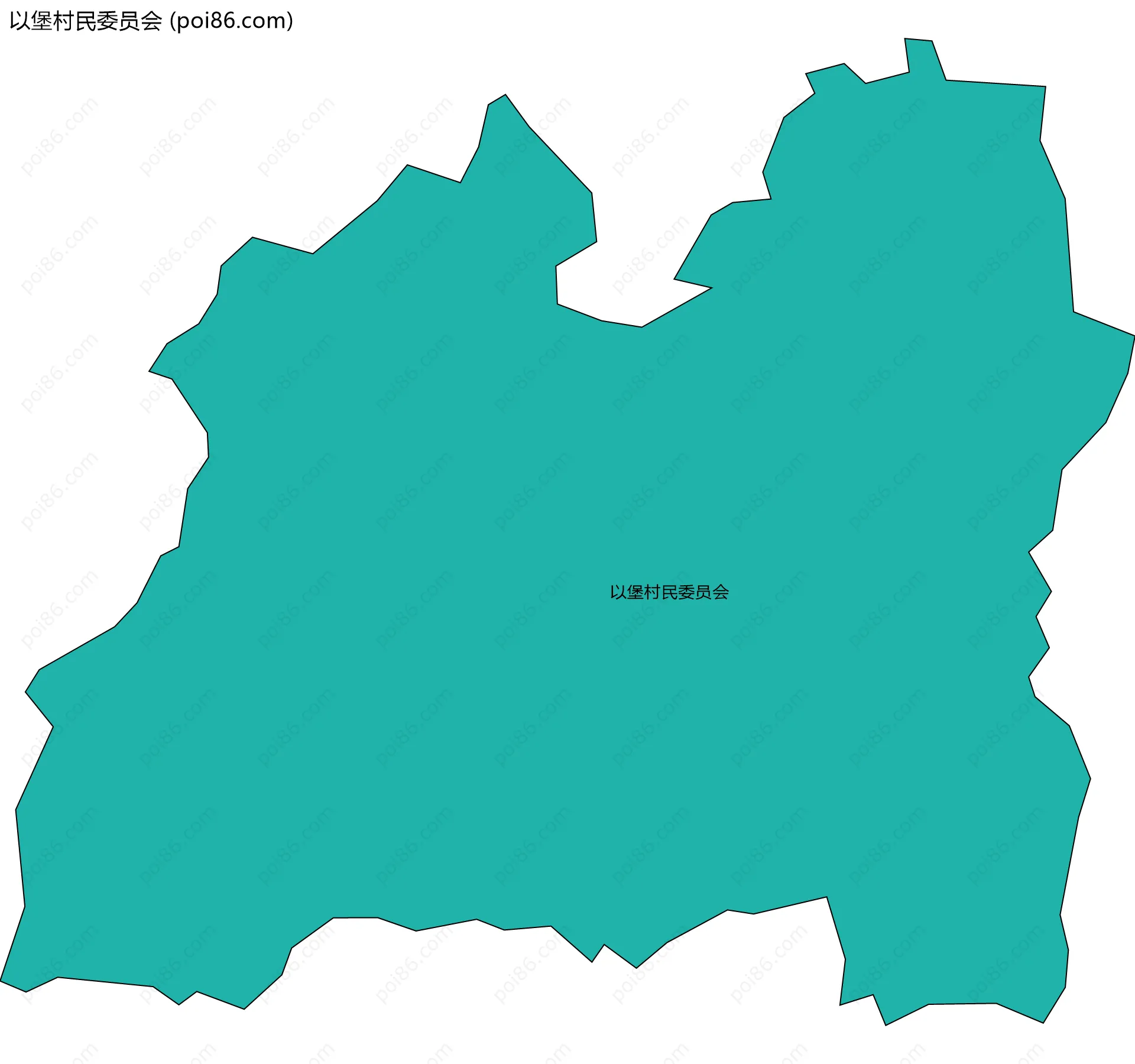 以堡村民委员会边界地图