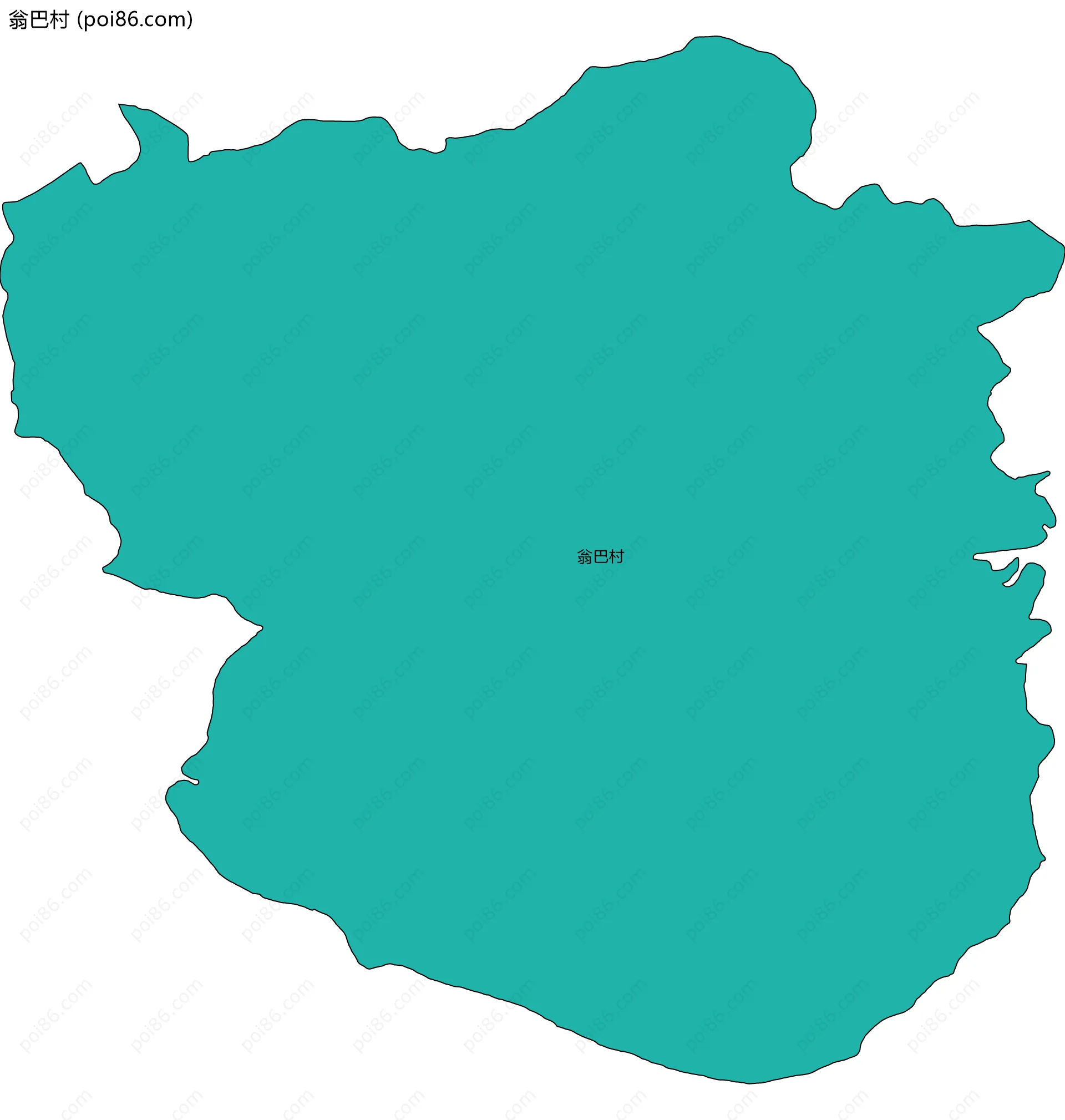 翁巴村边界地图