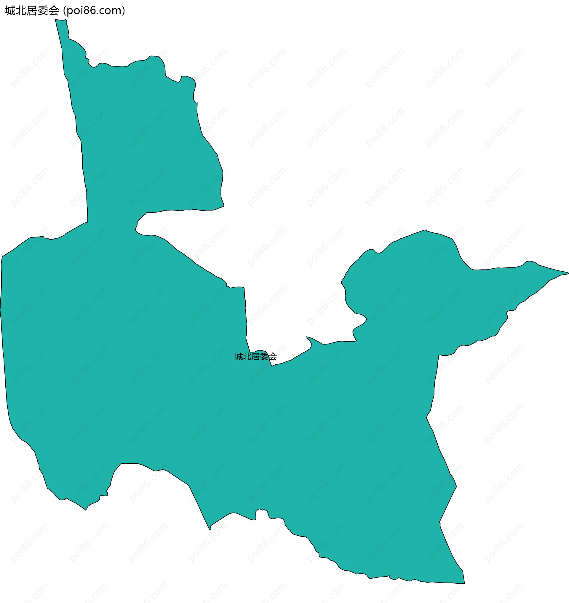 城北居委会边界地图