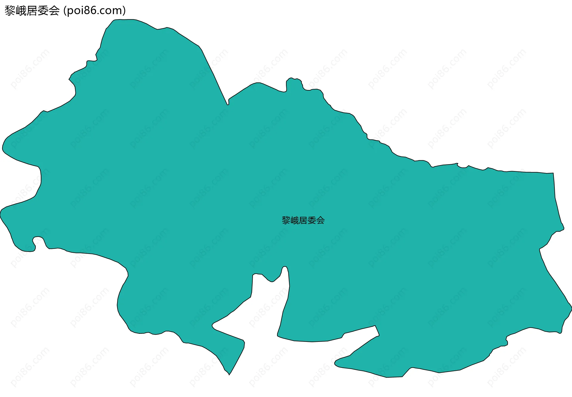 黎峨居委会边界地图