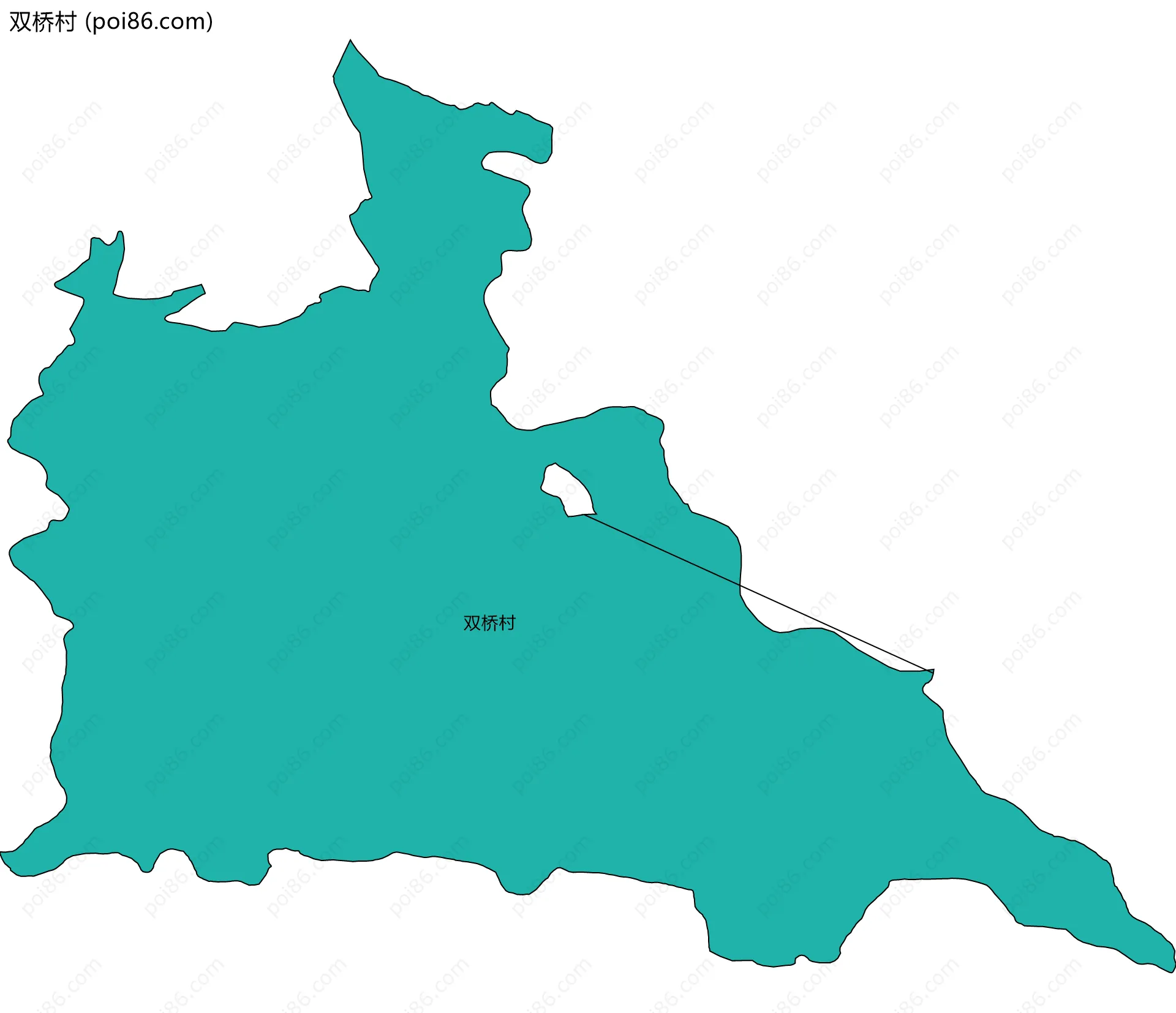 双桥村边界地图