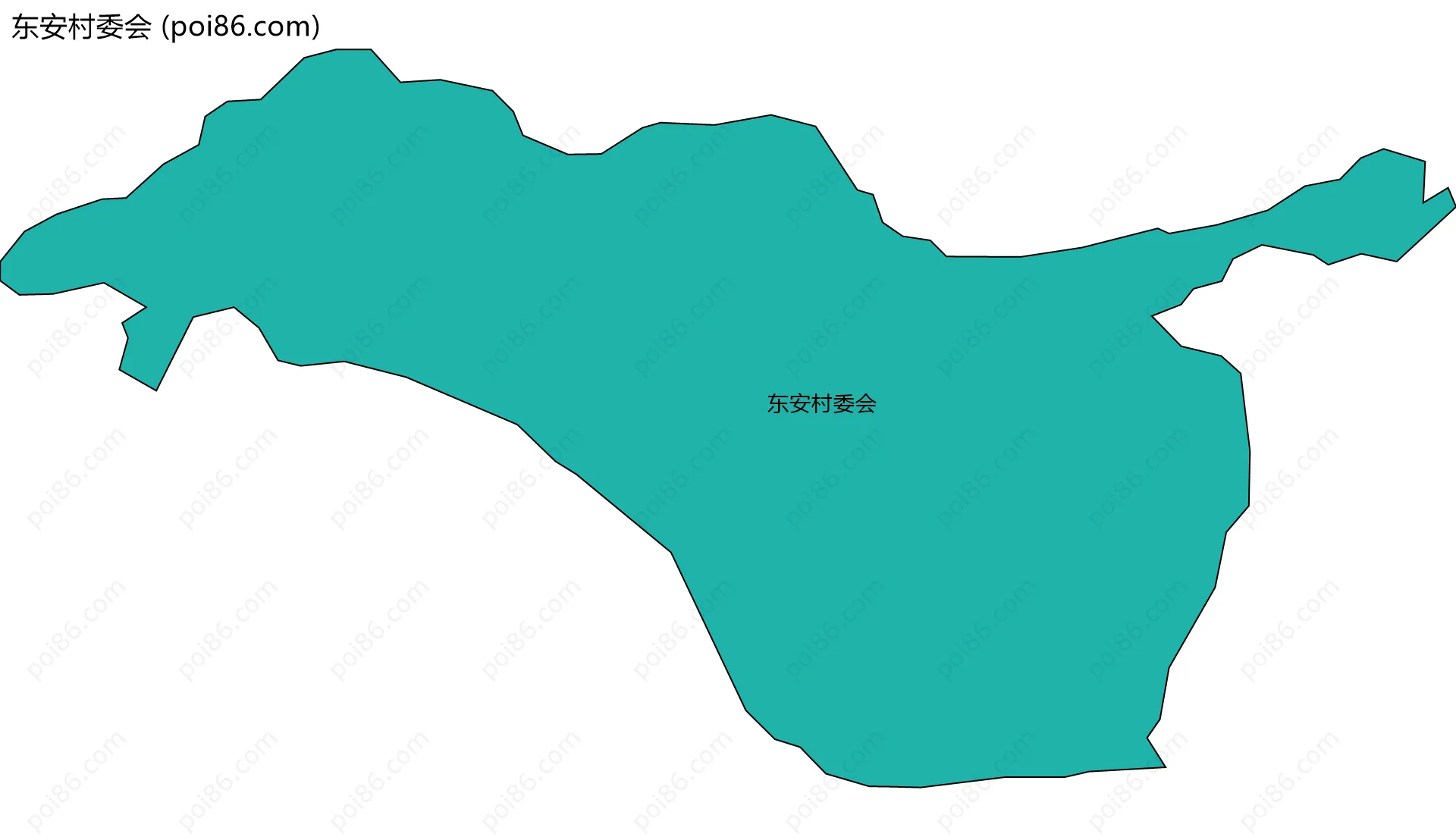 东安村委会边界地图