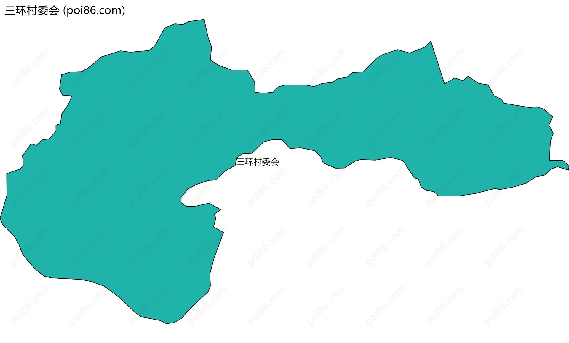 三环村委会边界地图