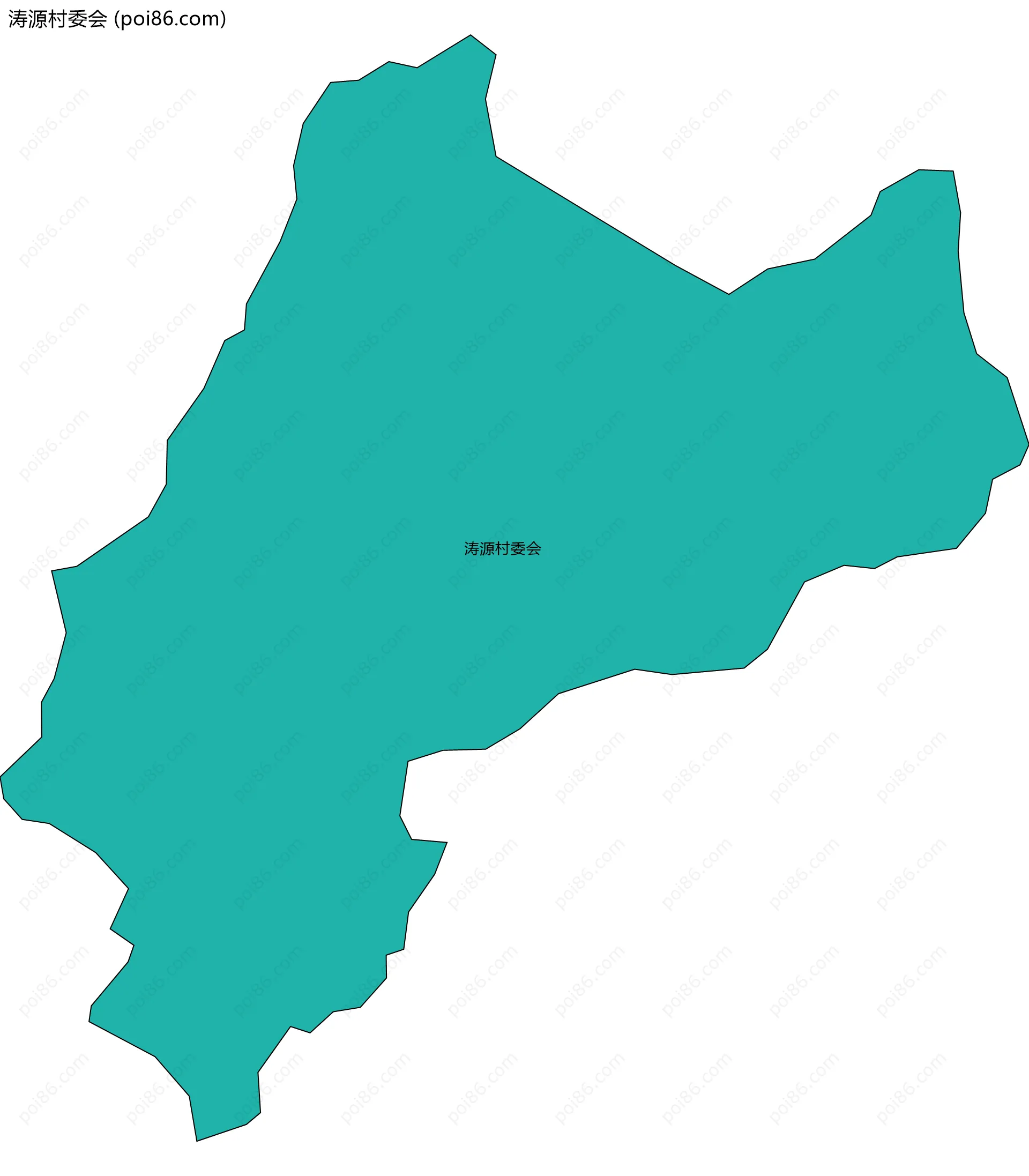 涛源村委会边界地图
