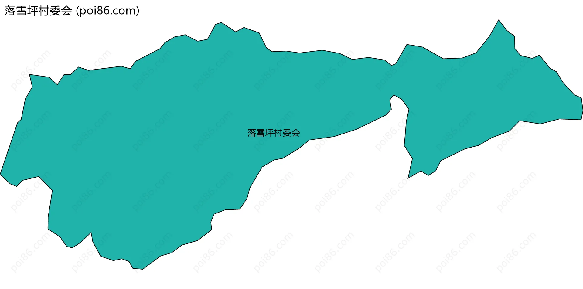 落雪坪村委会边界地图