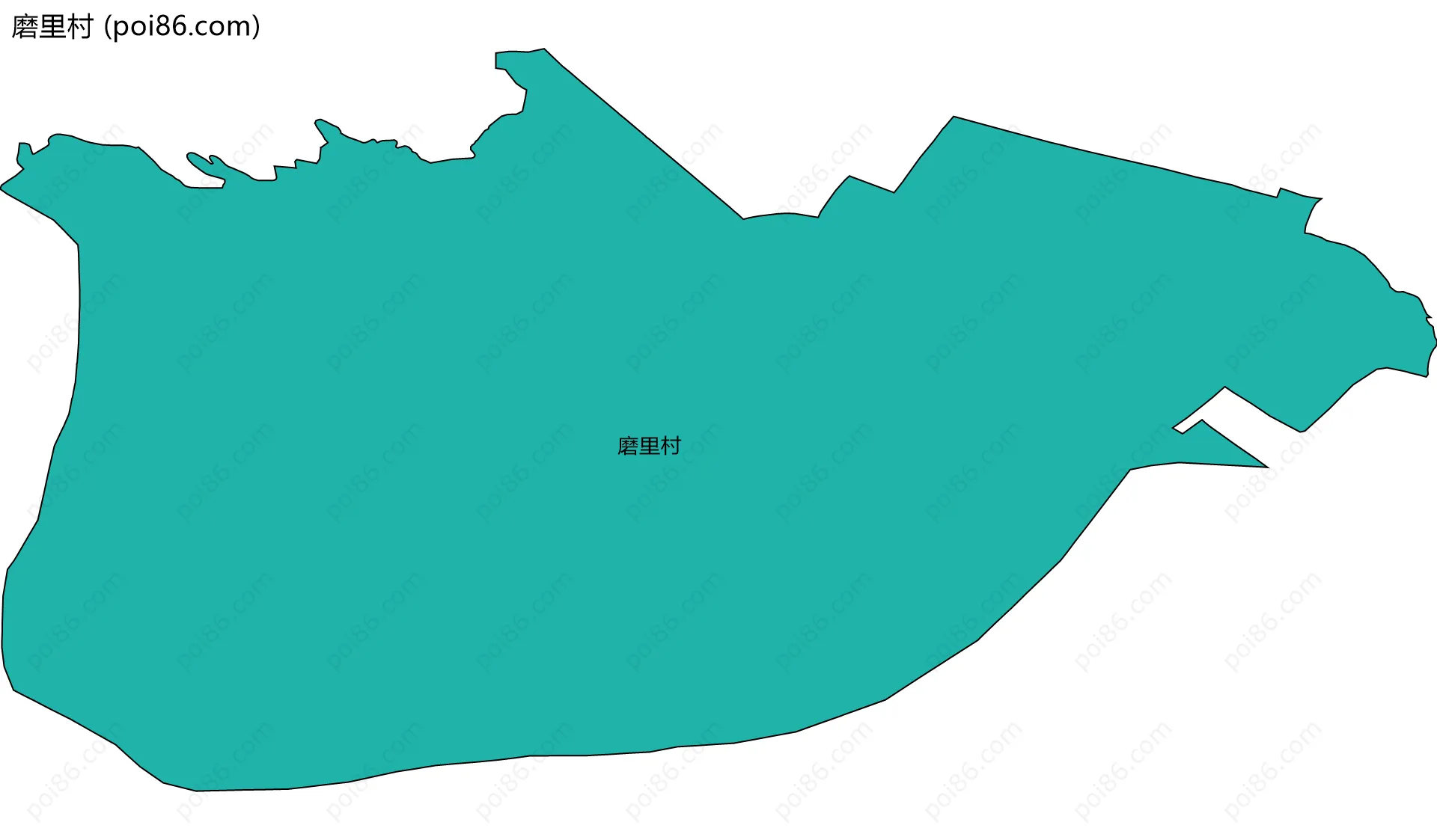 磨里村边界地图