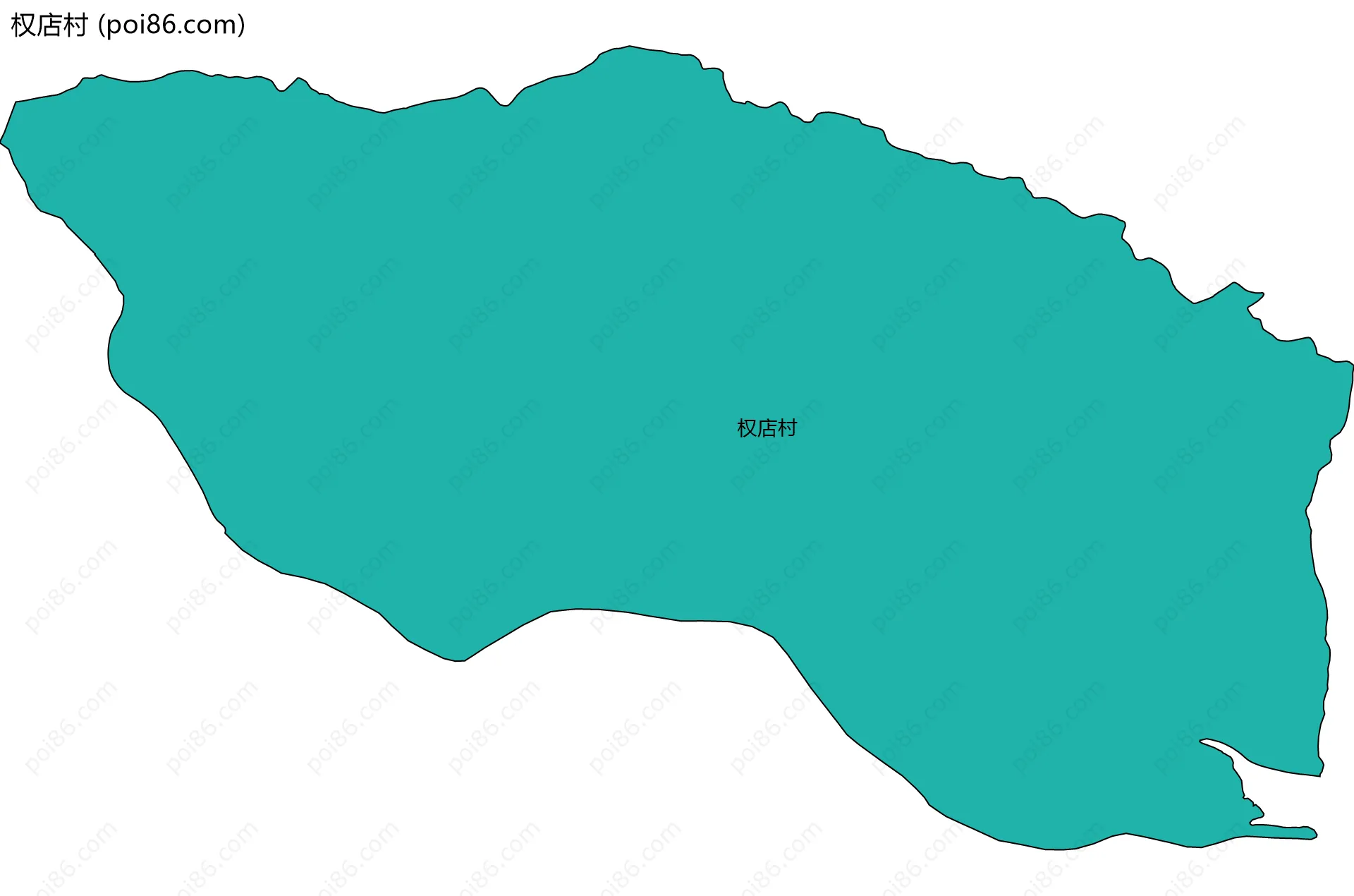 权店村边界地图