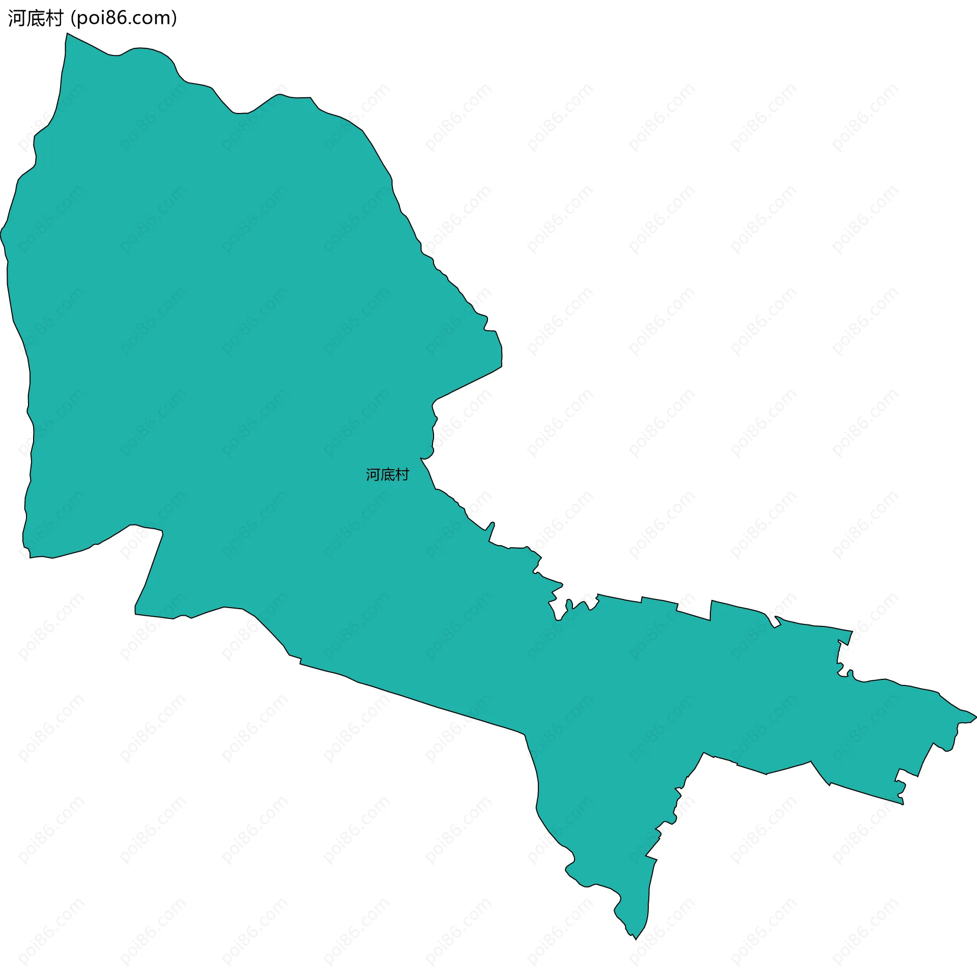 河底村边界地图