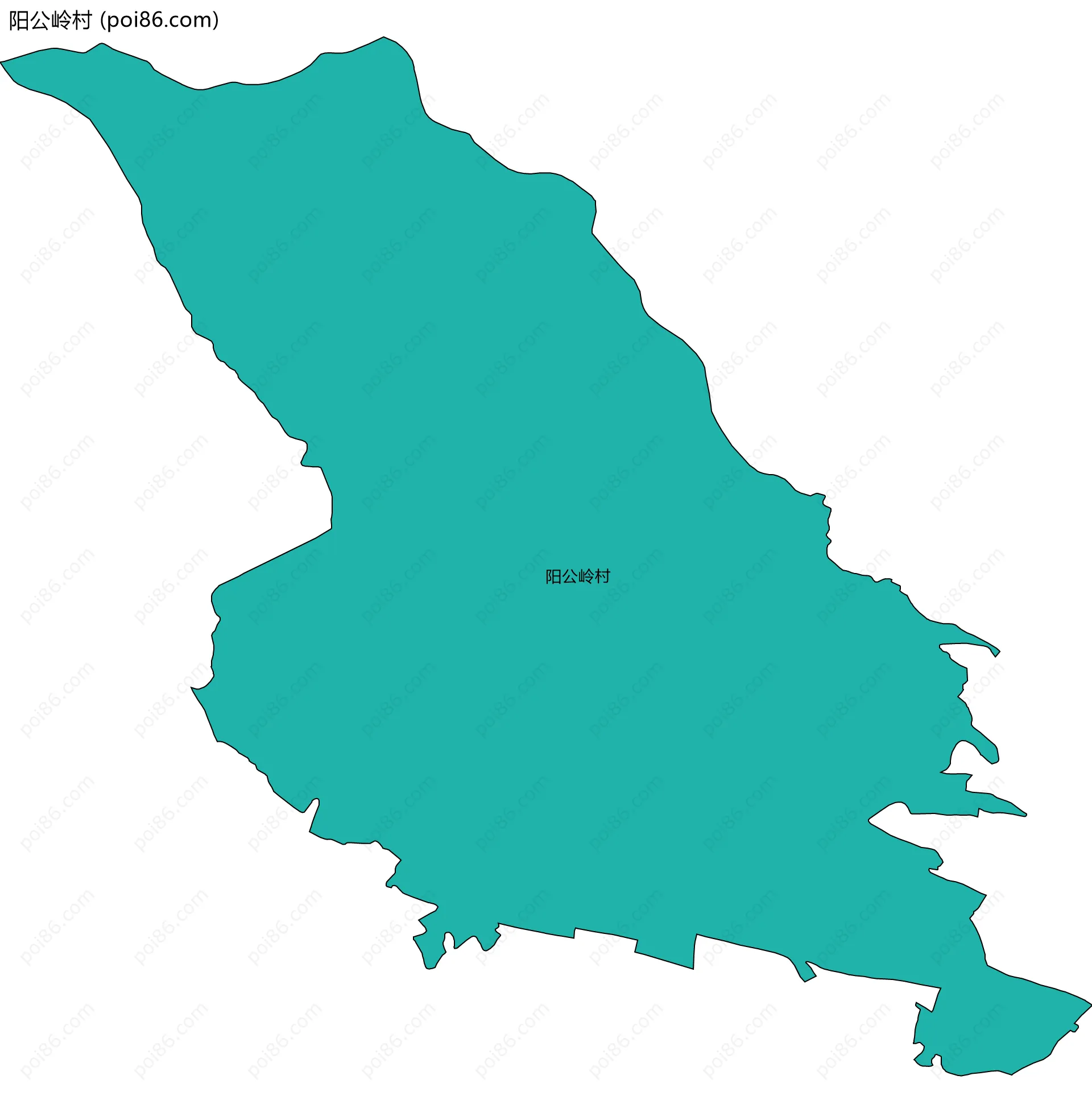 阳公岭村边界地图