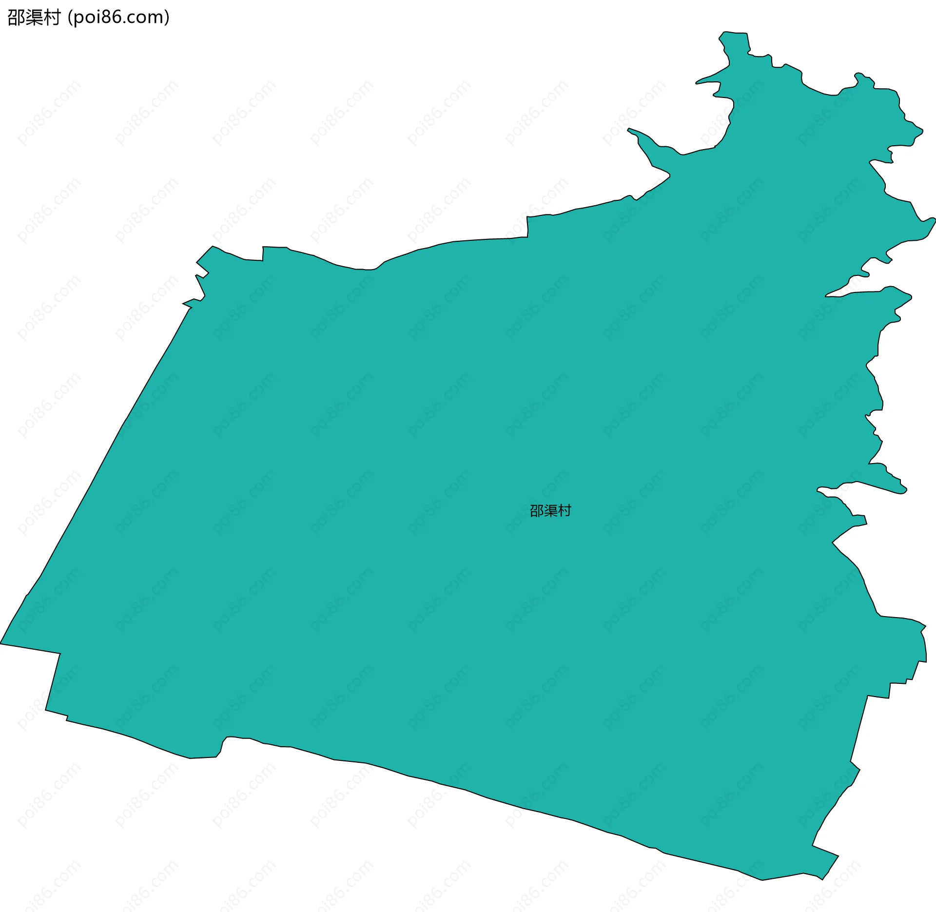 邵渠村边界地图