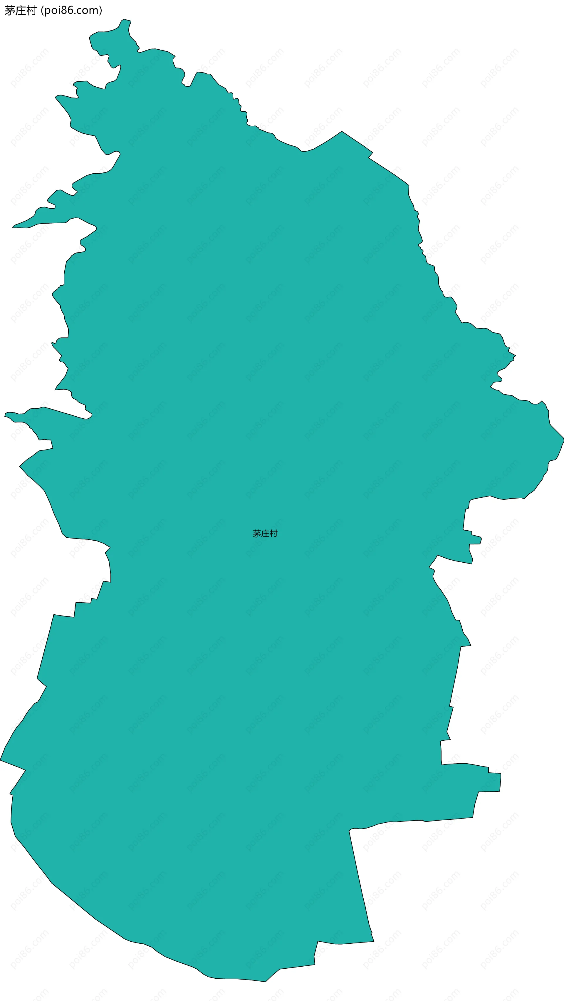 茅庄村边界地图