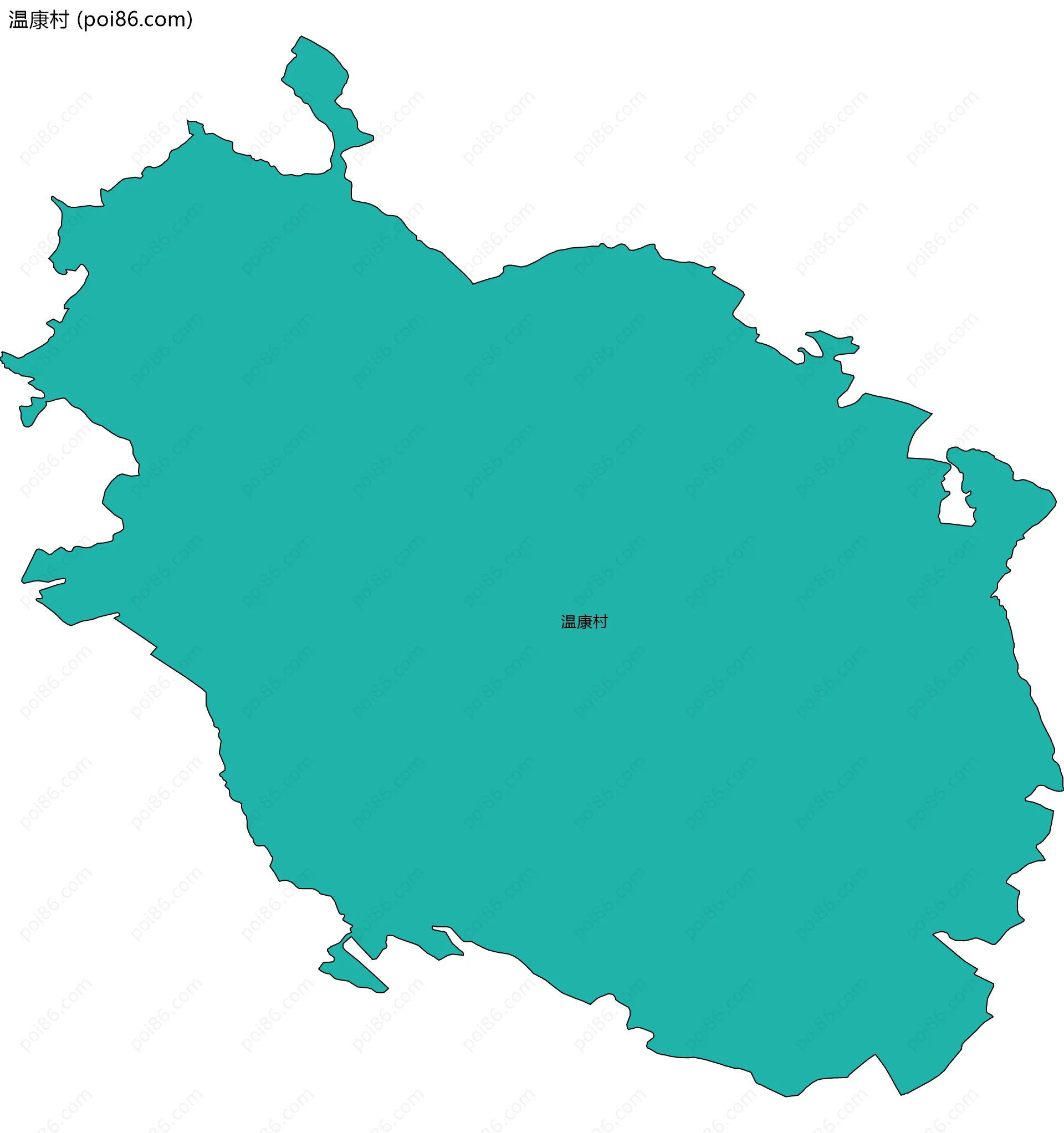 温康村边界地图