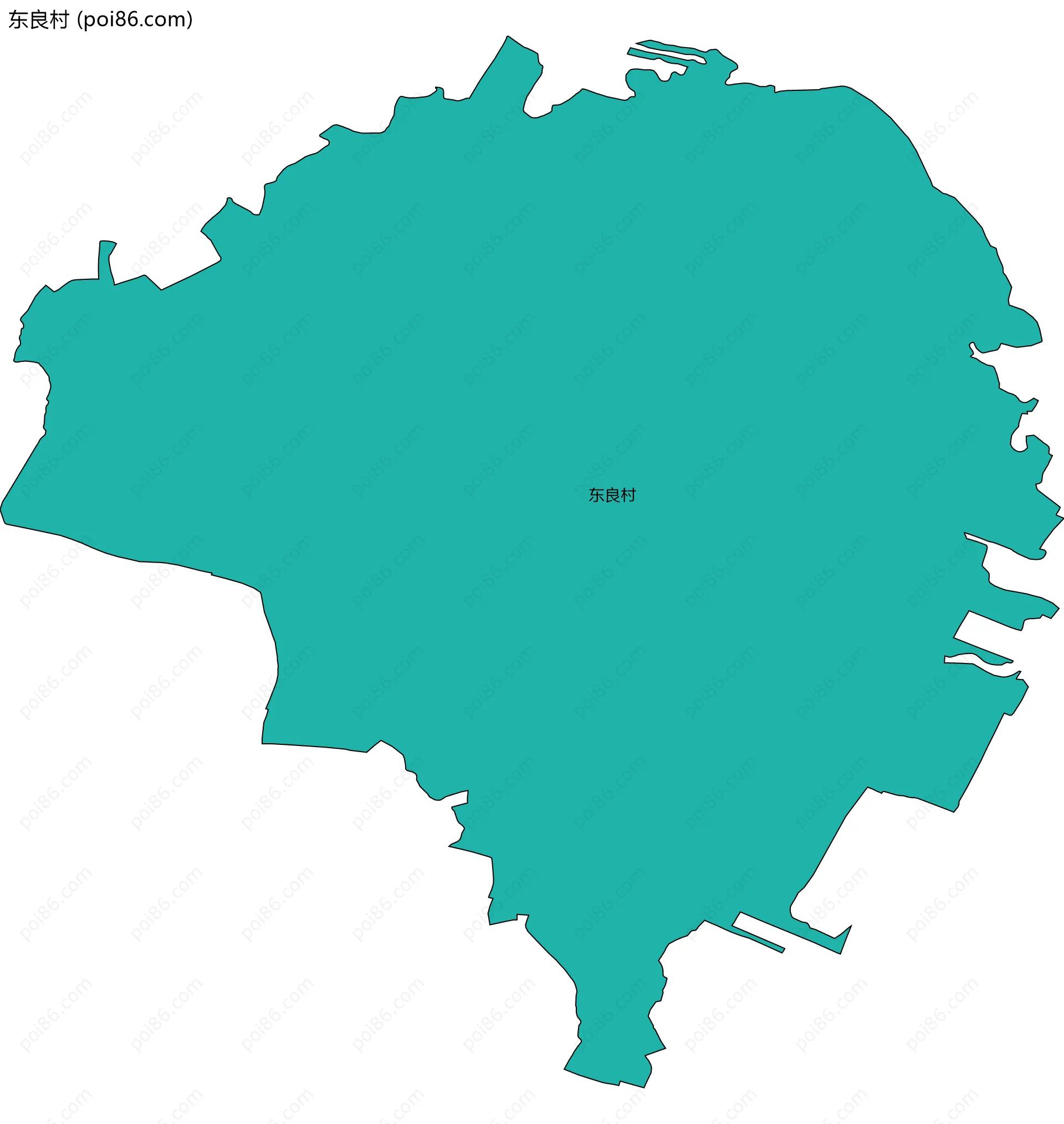 东良村边界地图
