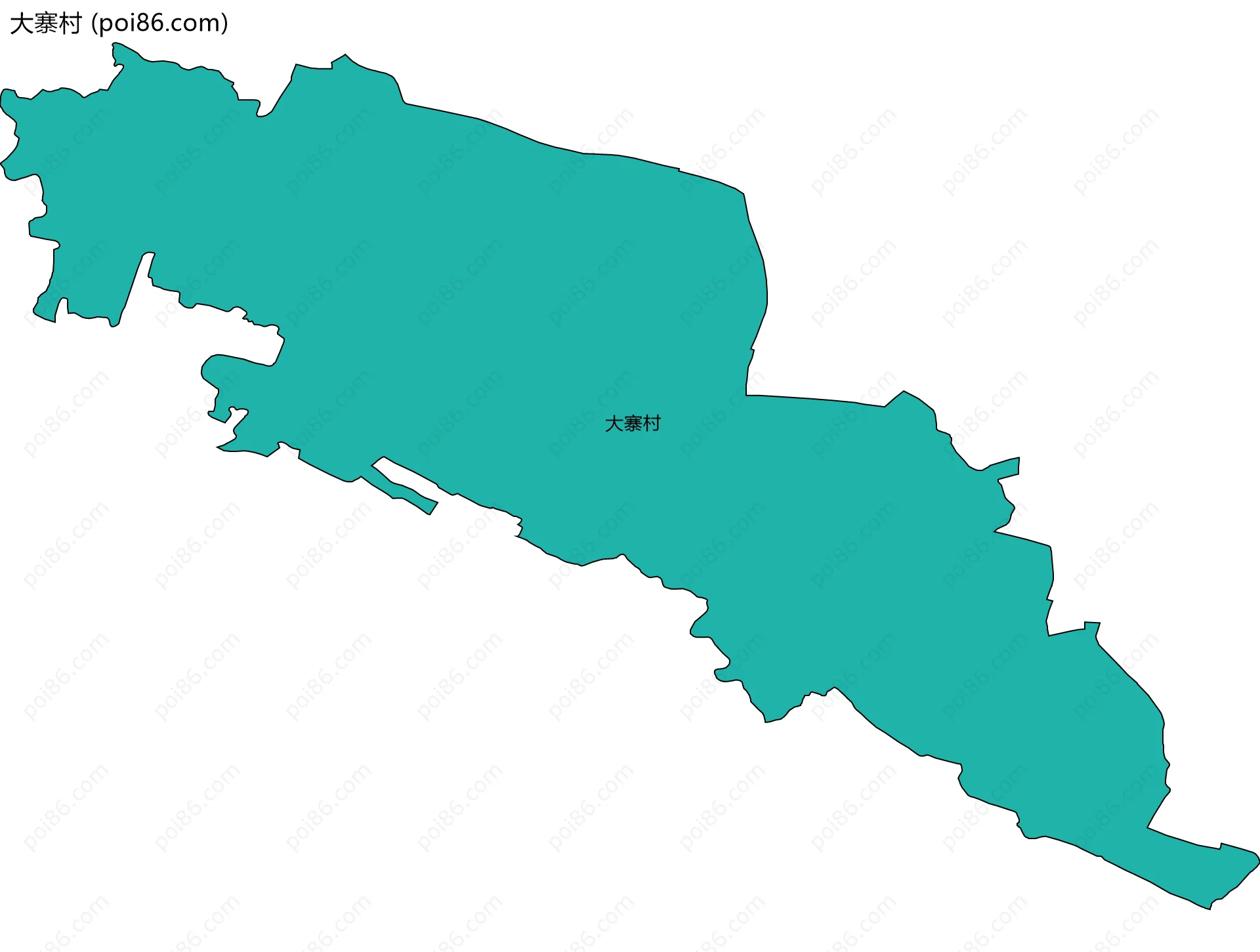 大寨村边界地图