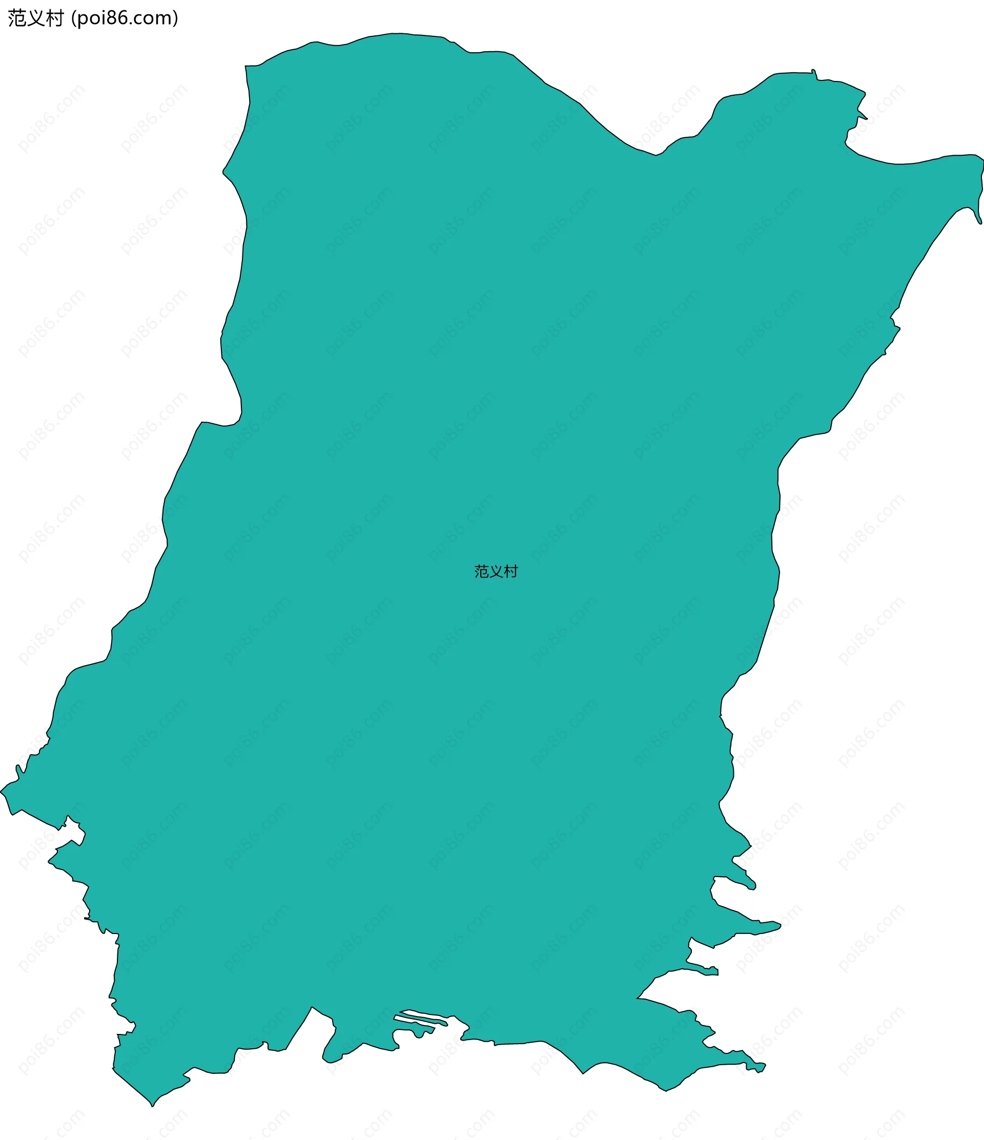 范义村边界地图