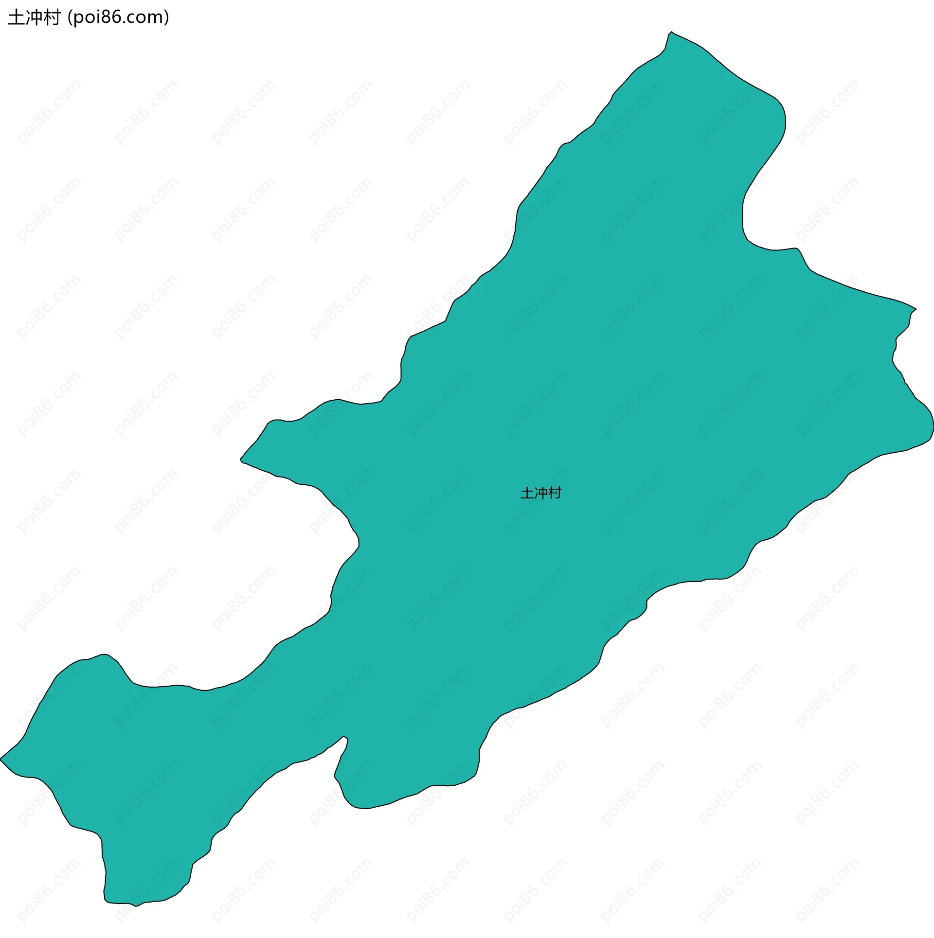 土冲村边界地图