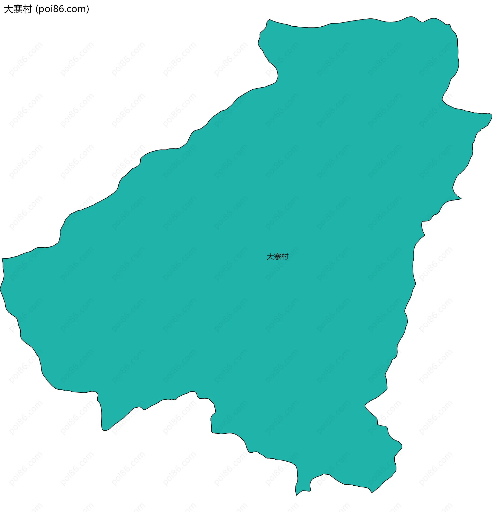 大寨村边界地图