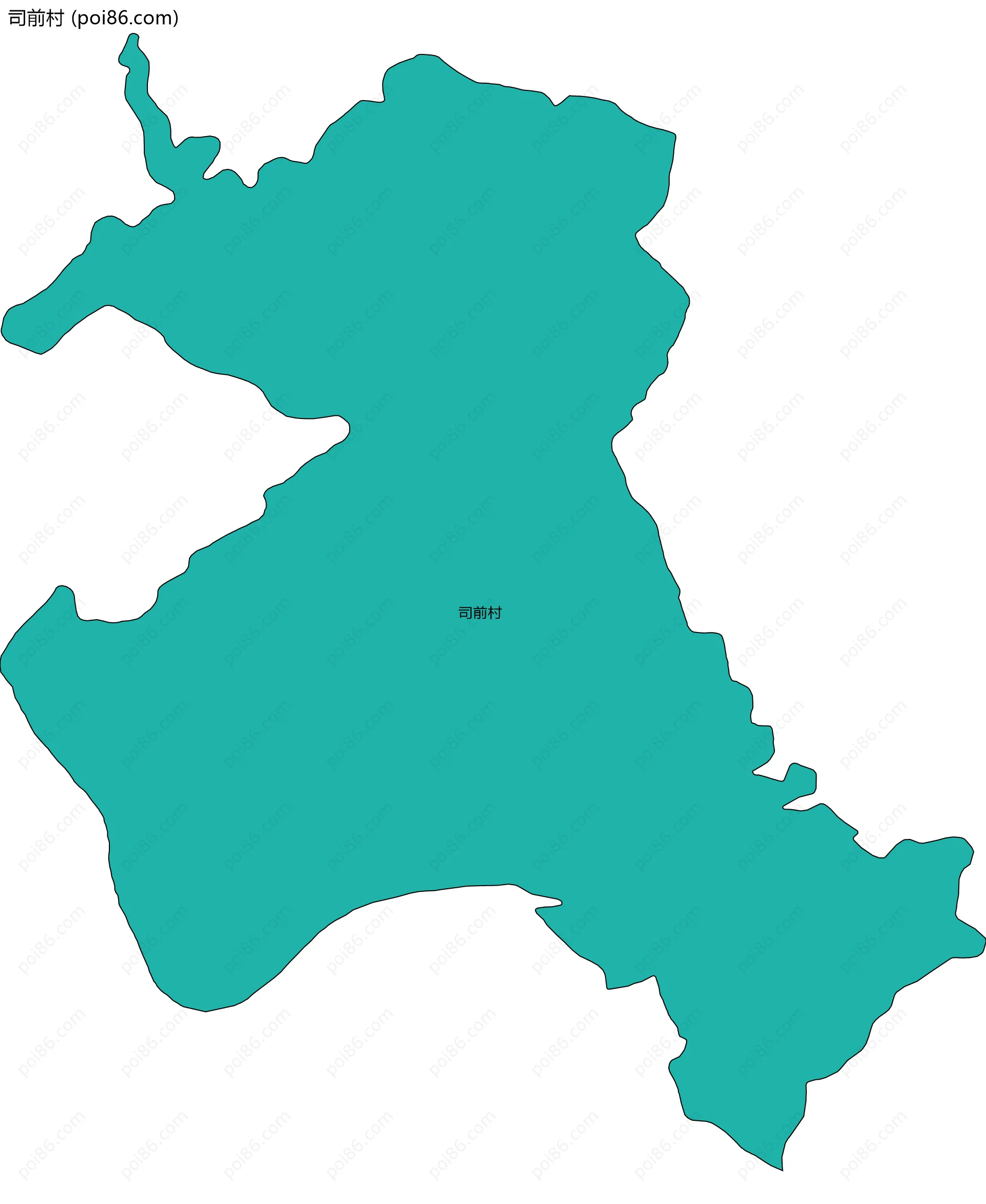 司前村边界地图