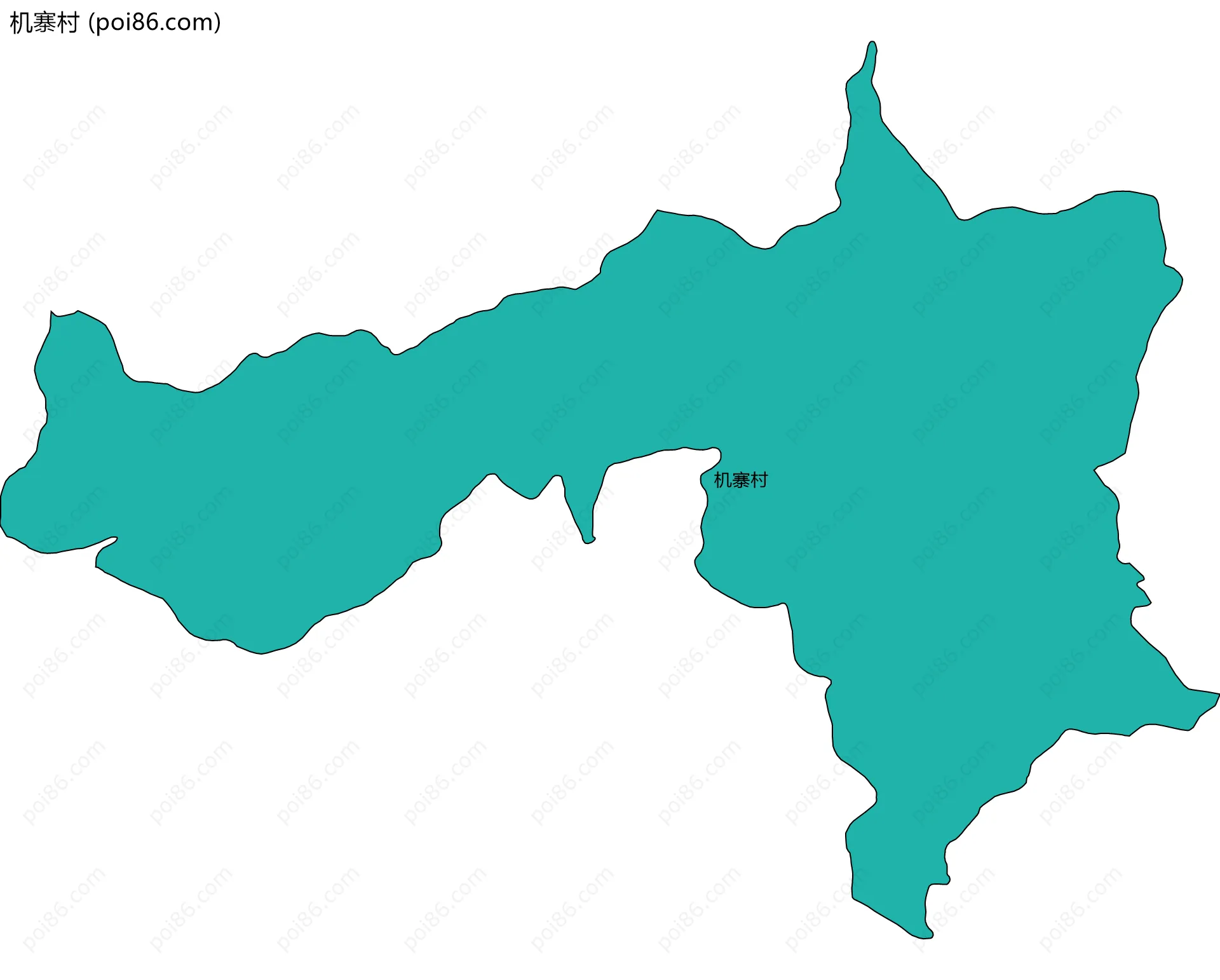 机寨村边界地图