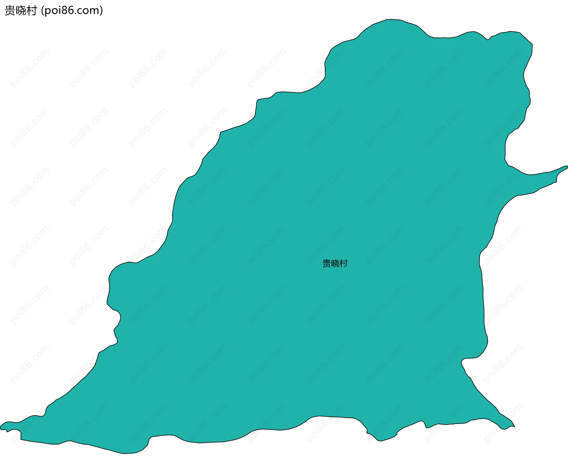 贵晓村边界地图