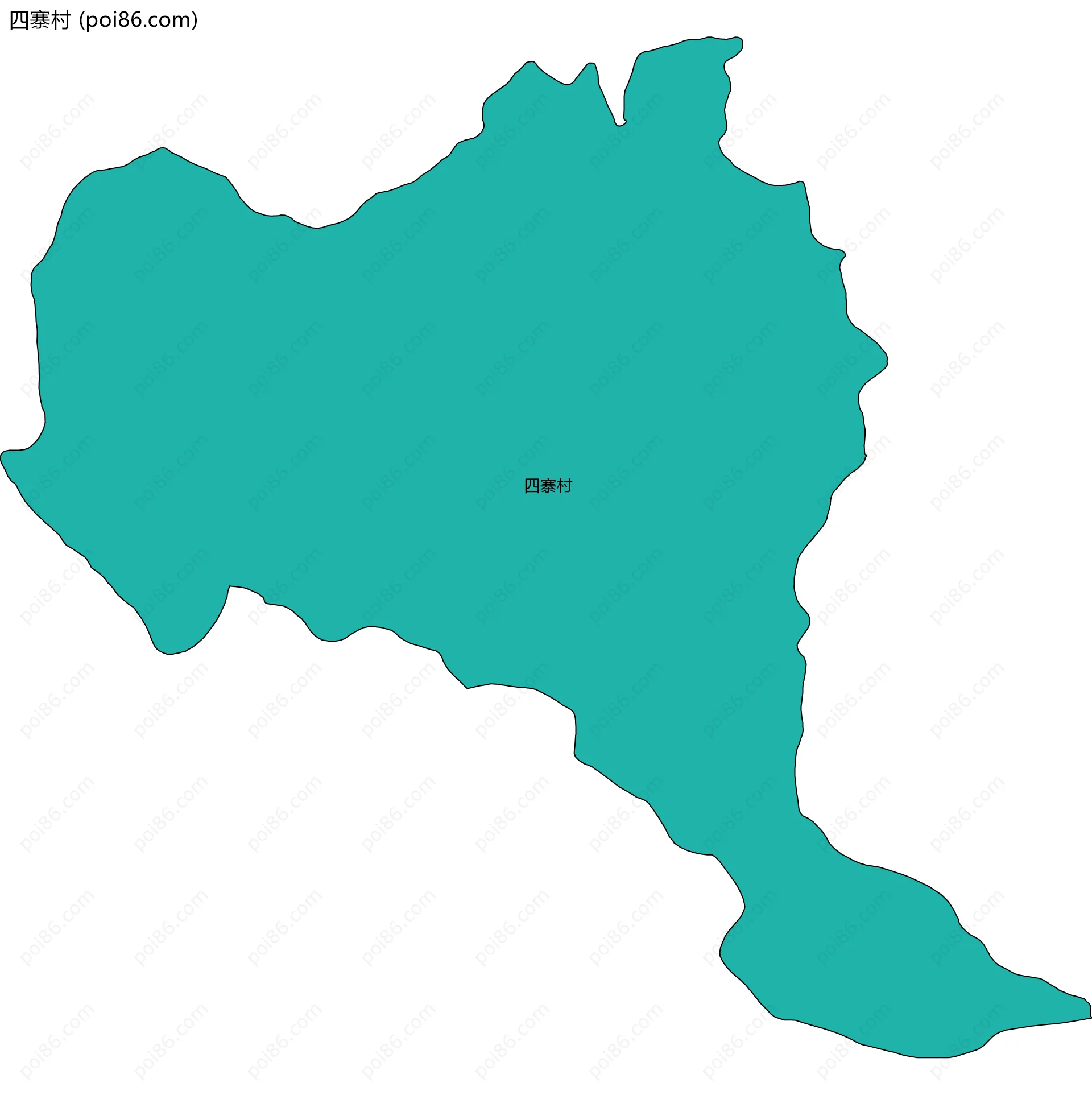 四寨村边界地图