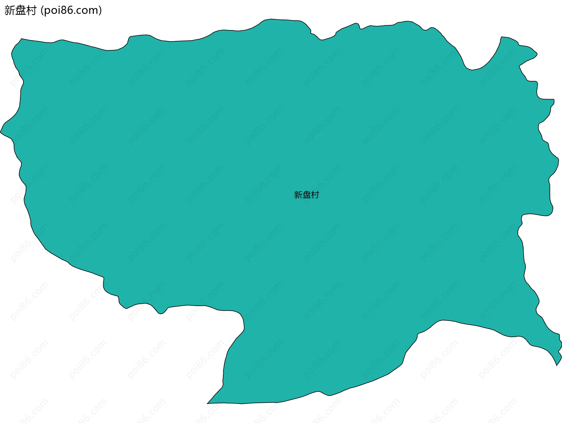 新盘村边界地图