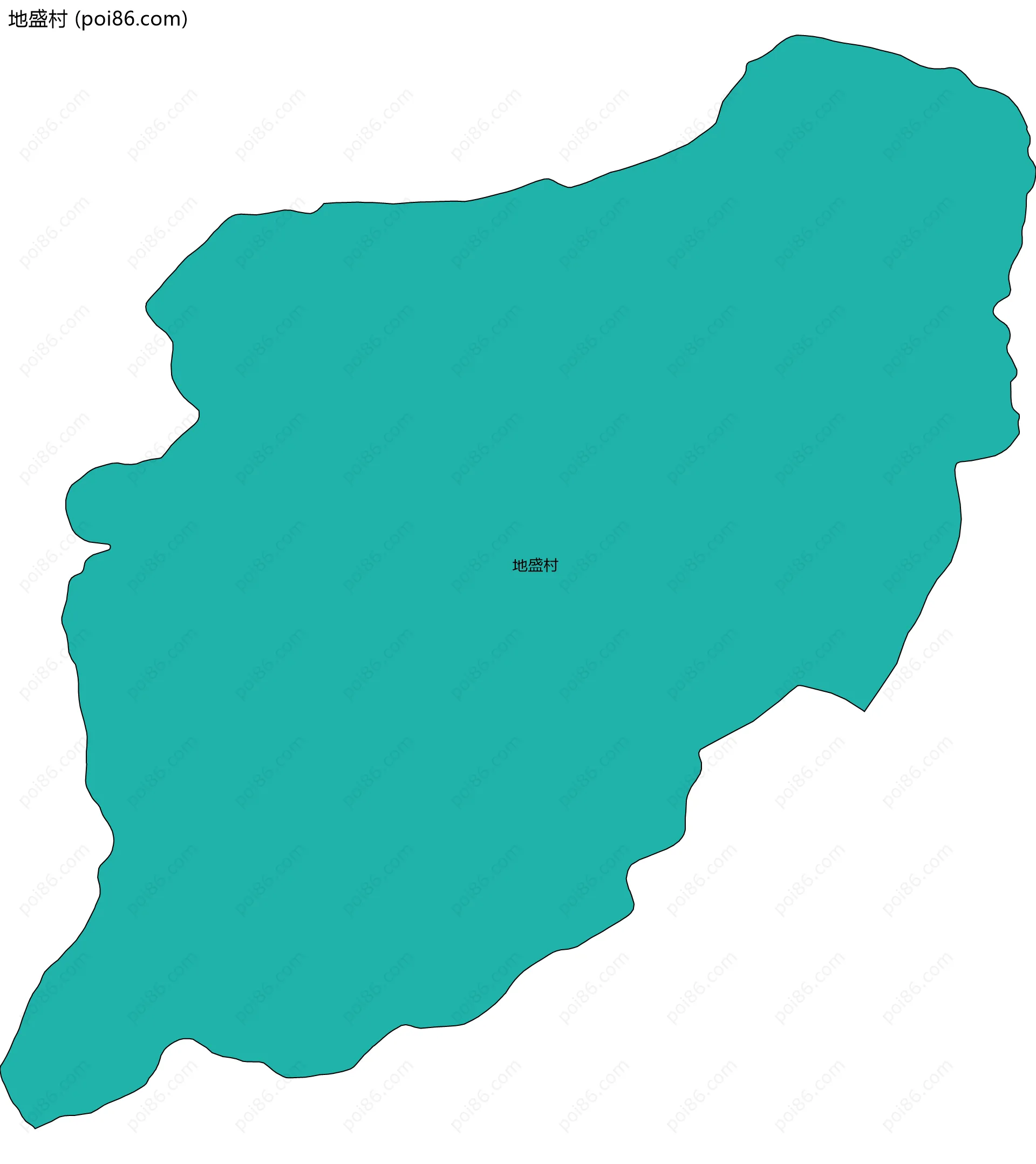 地盛村边界地图