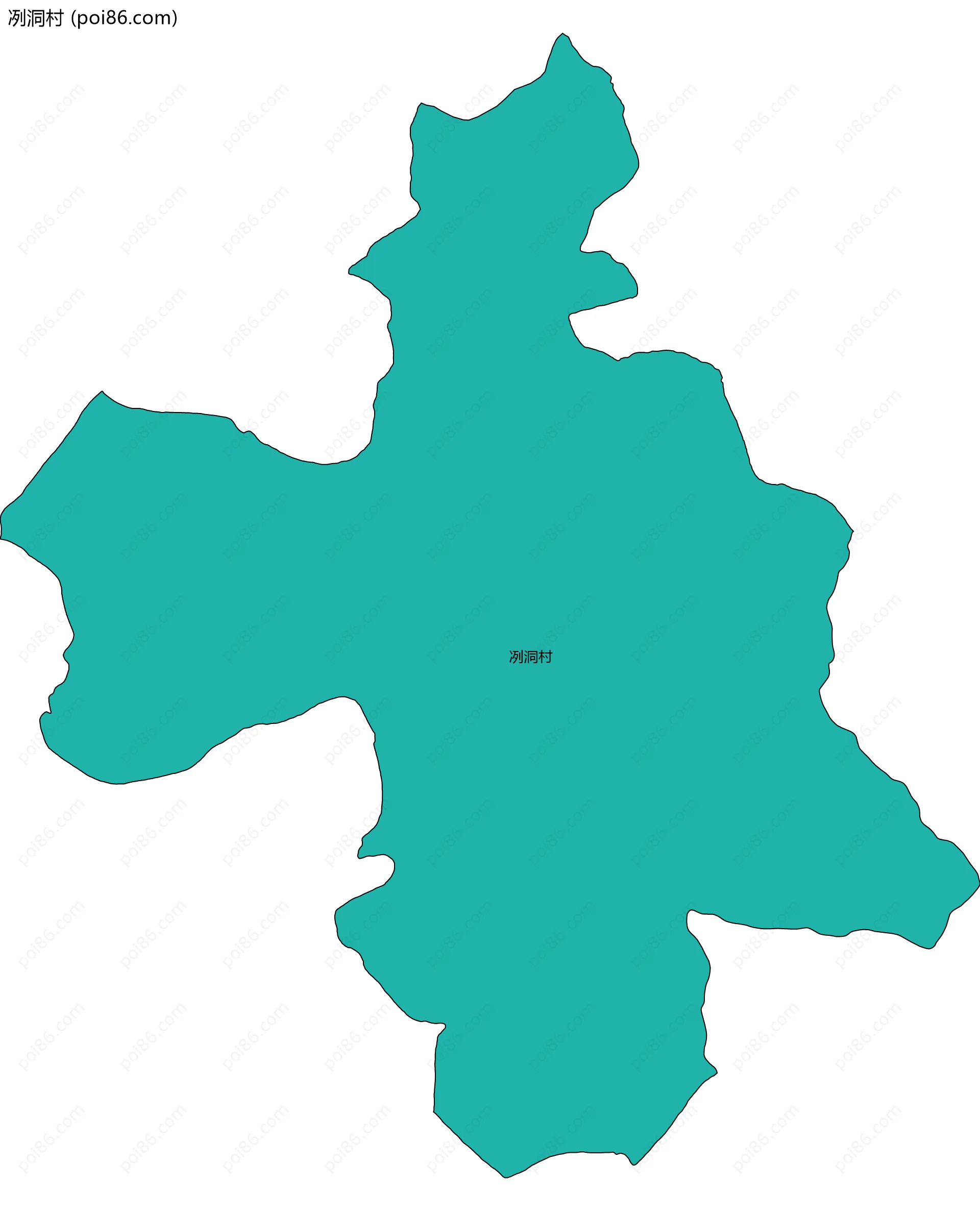 冽洞村边界地图