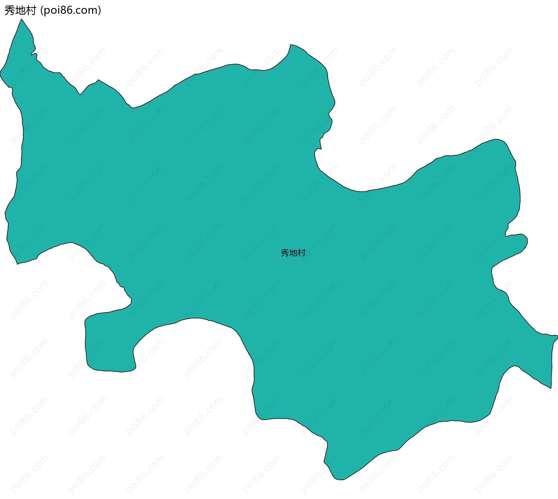 秀地村边界地图