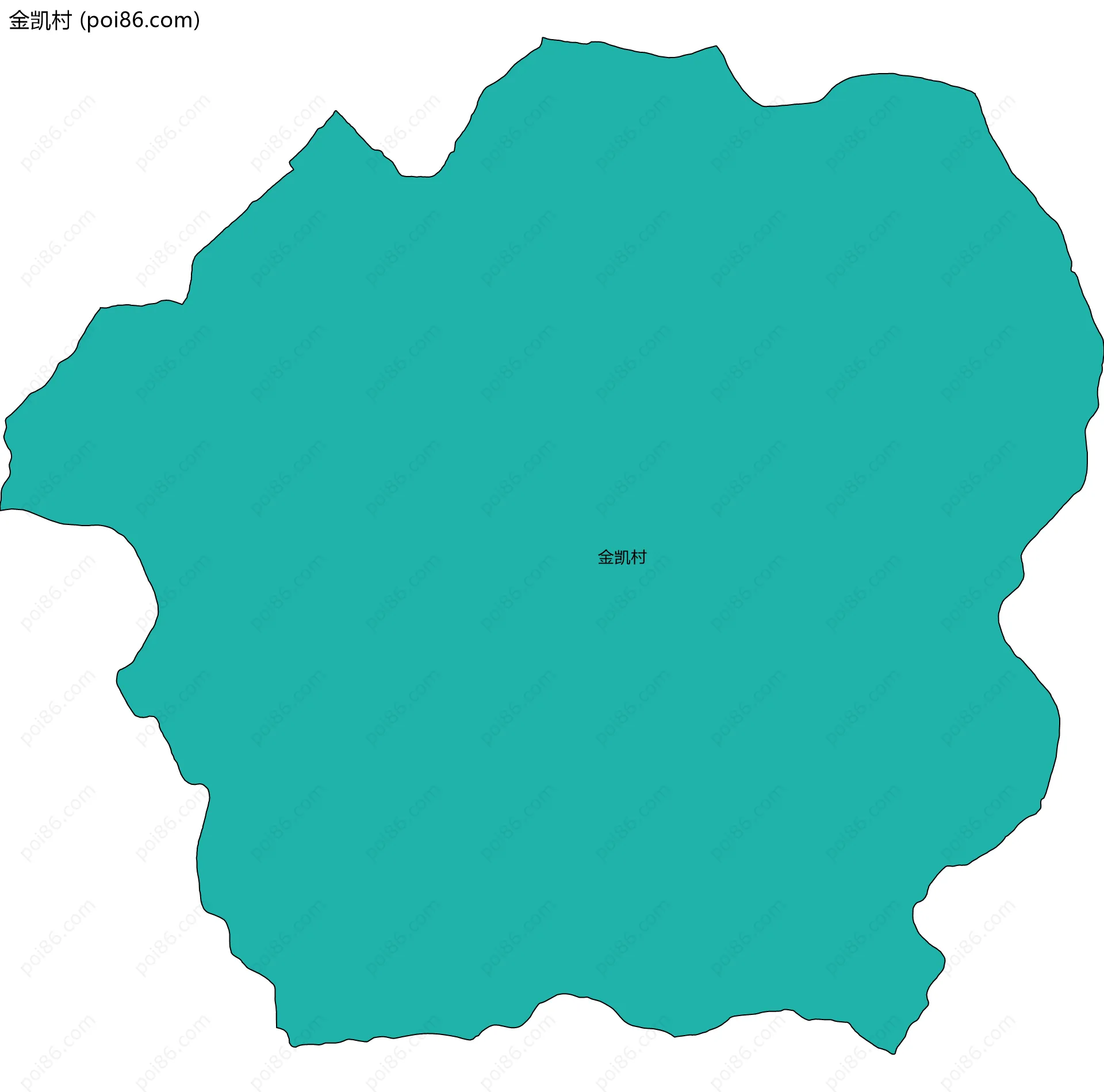 金凯村边界地图
