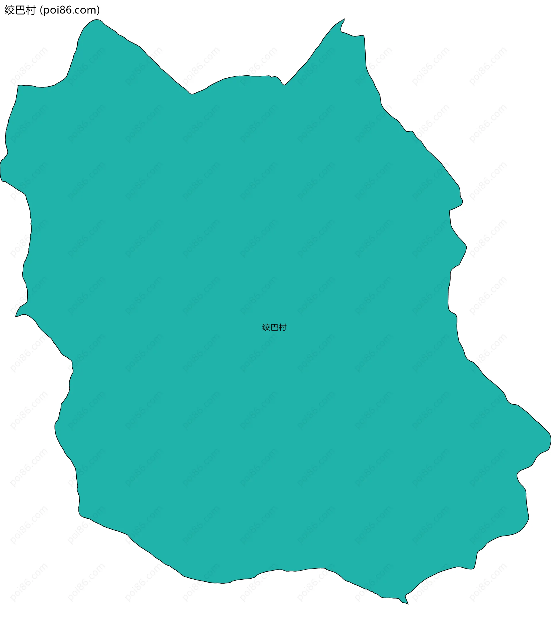 绞巴村边界地图