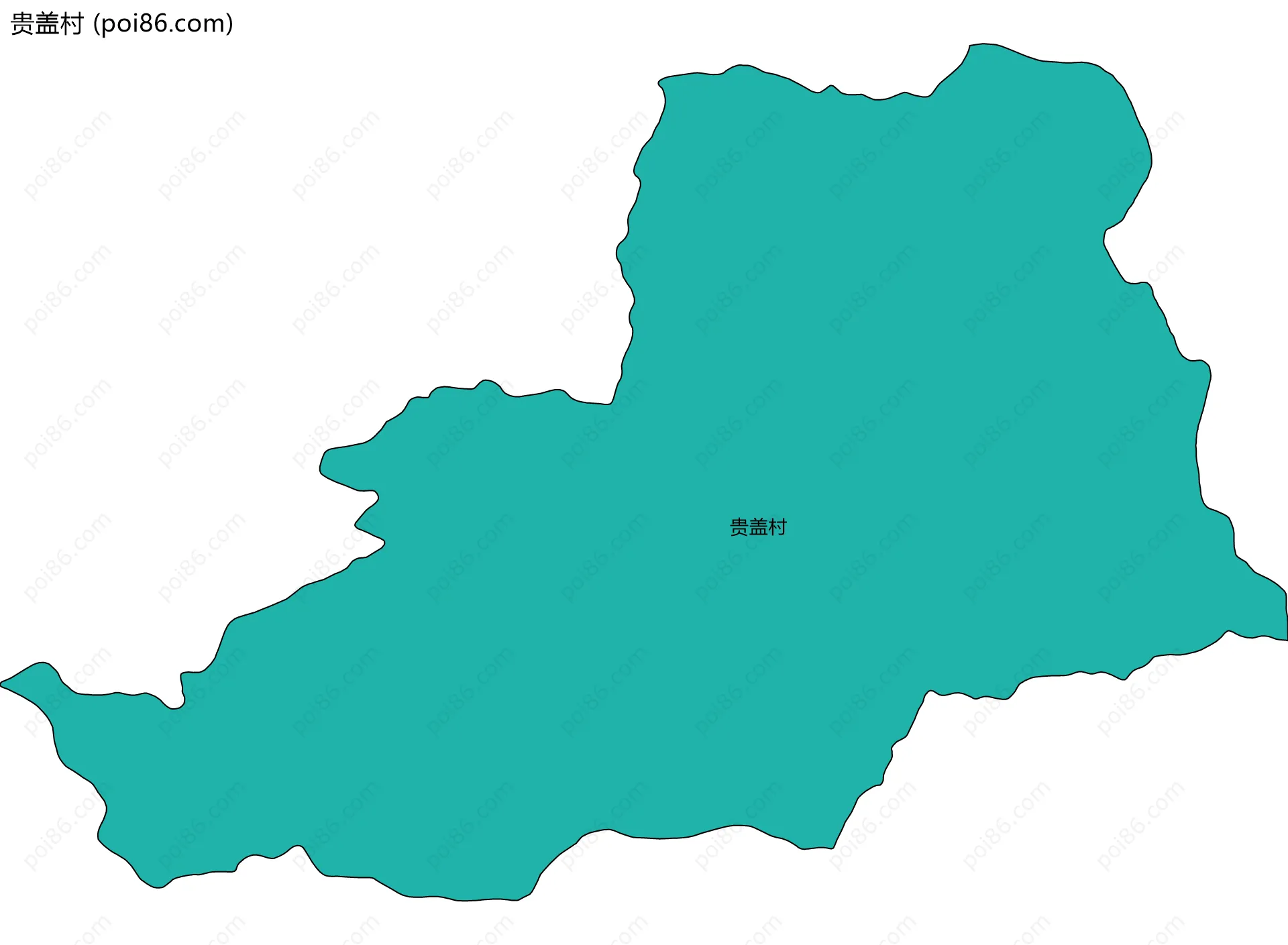 贵盖村边界地图