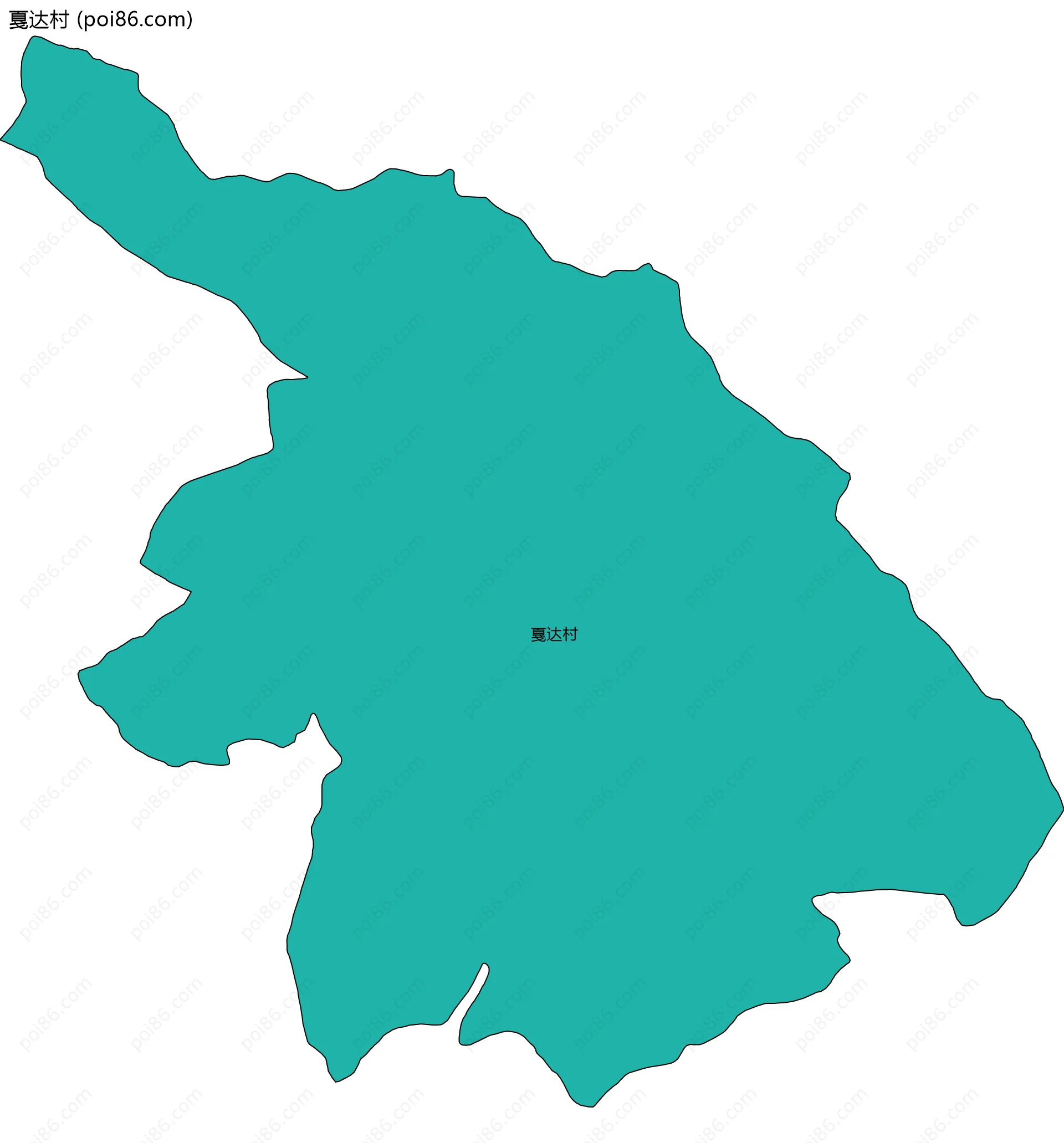 戛达村边界地图