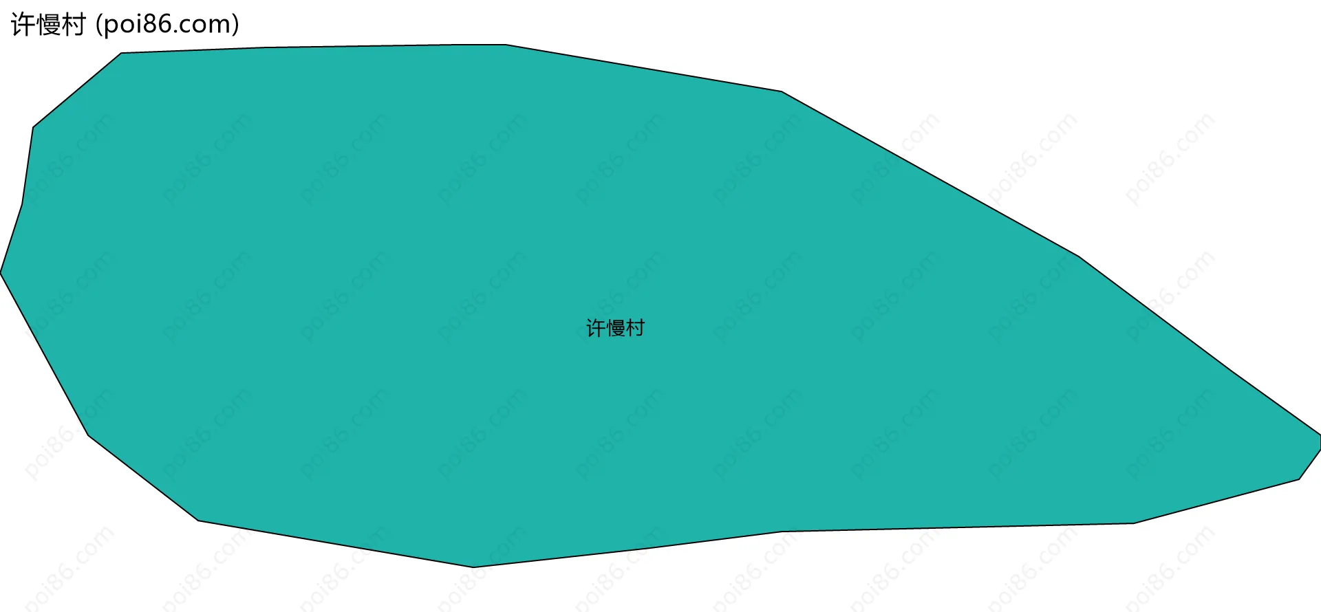 许慢村边界地图