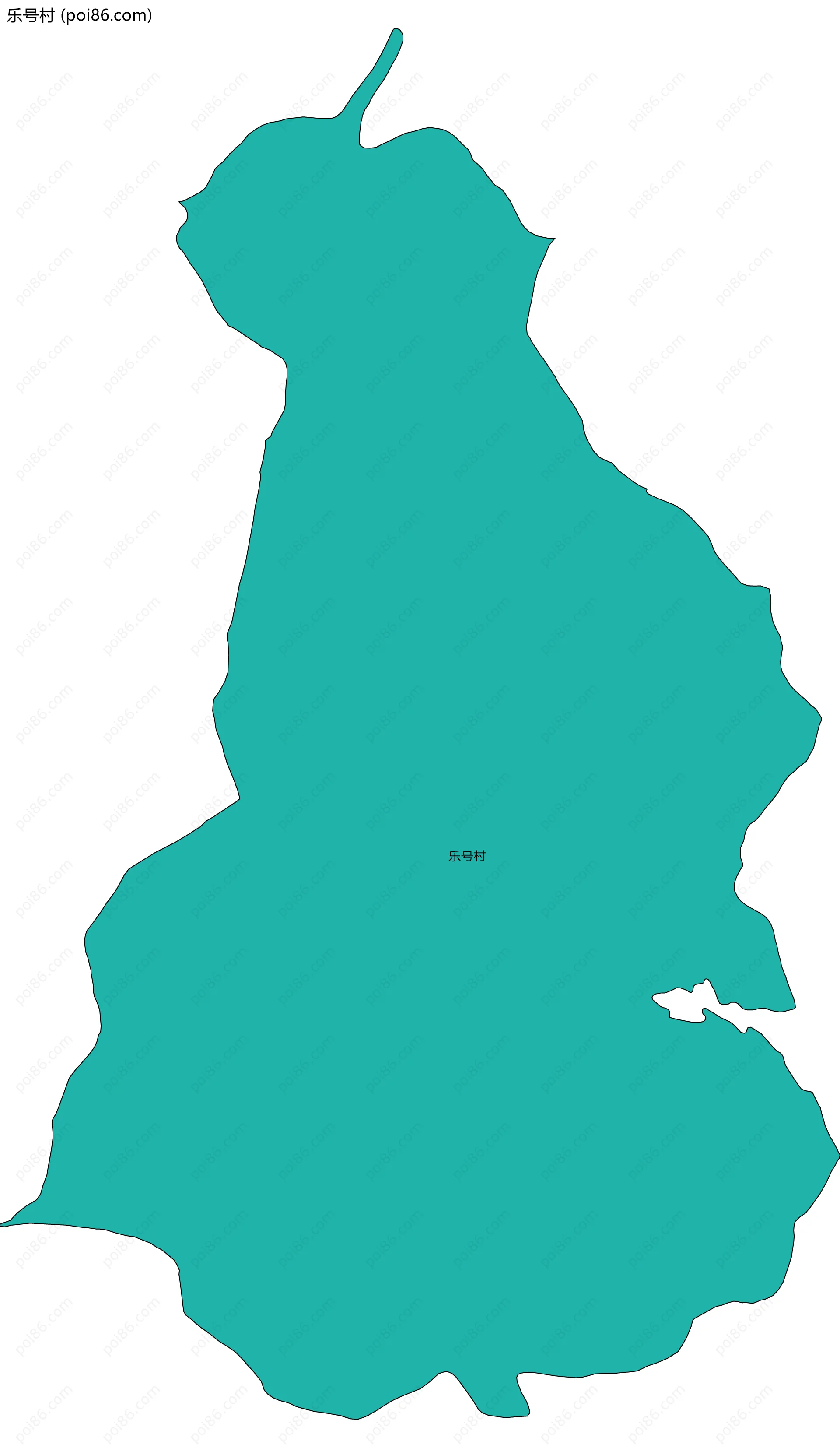 乐号村边界地图