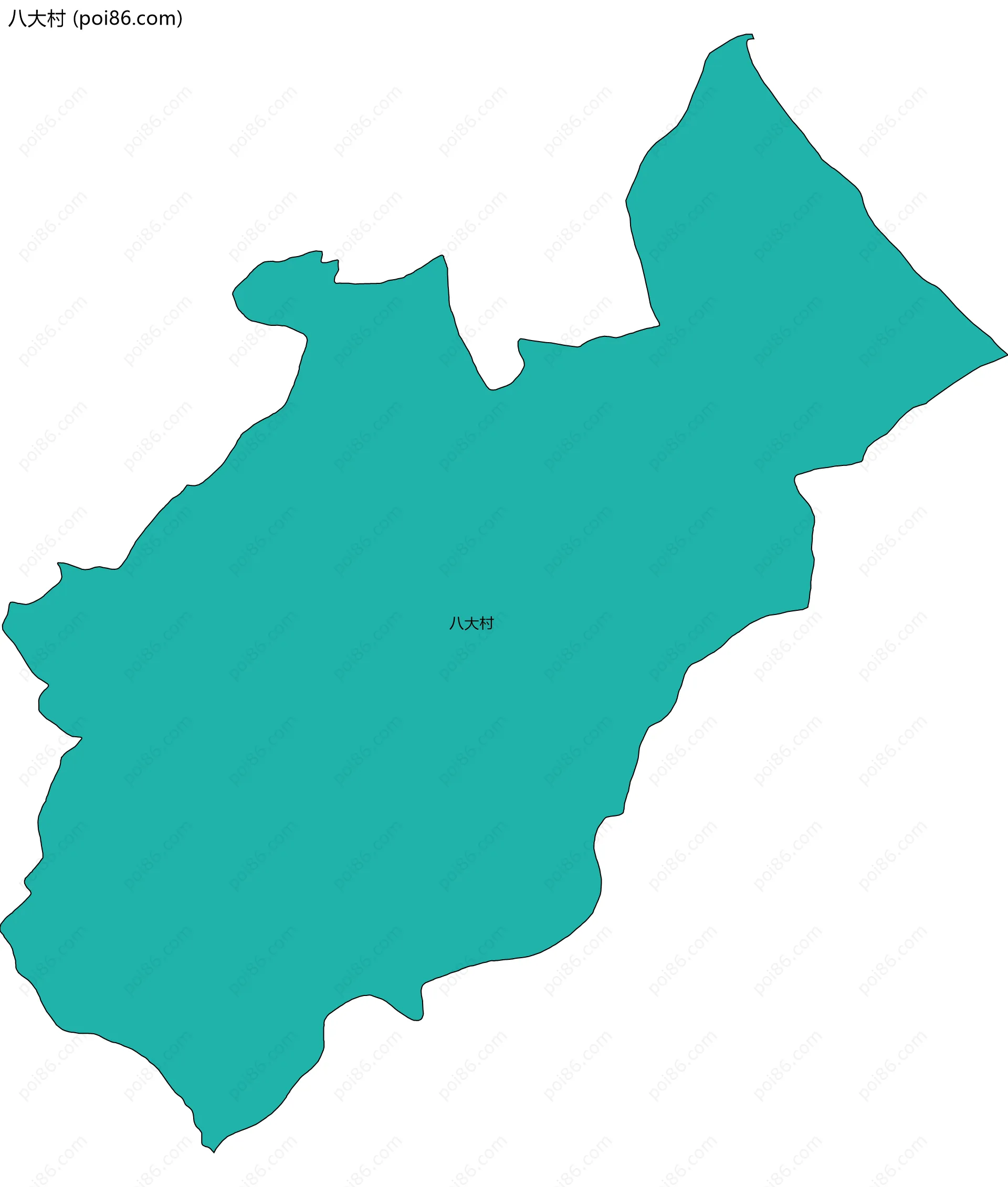 八大村边界地图