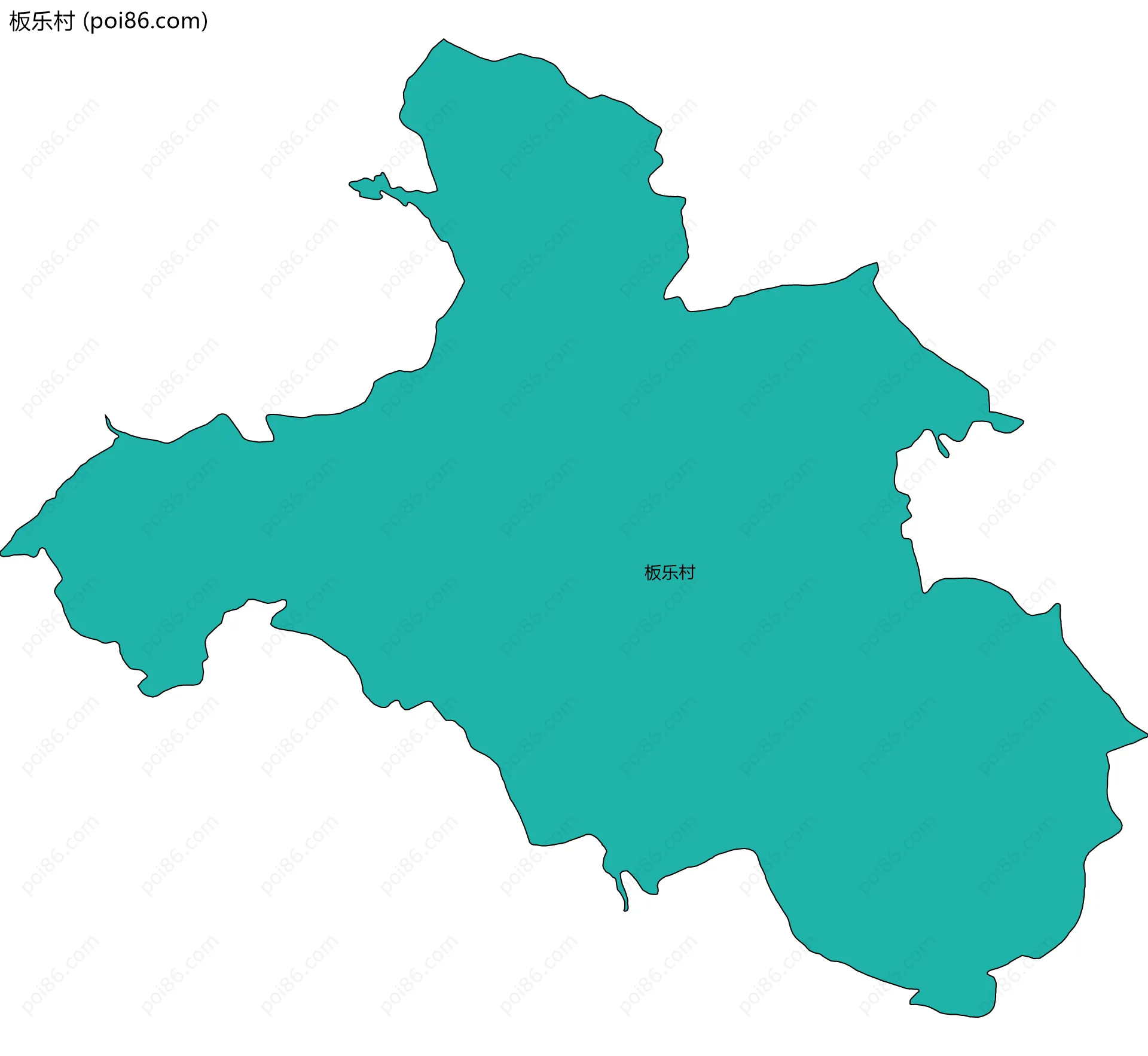 板乐村边界地图